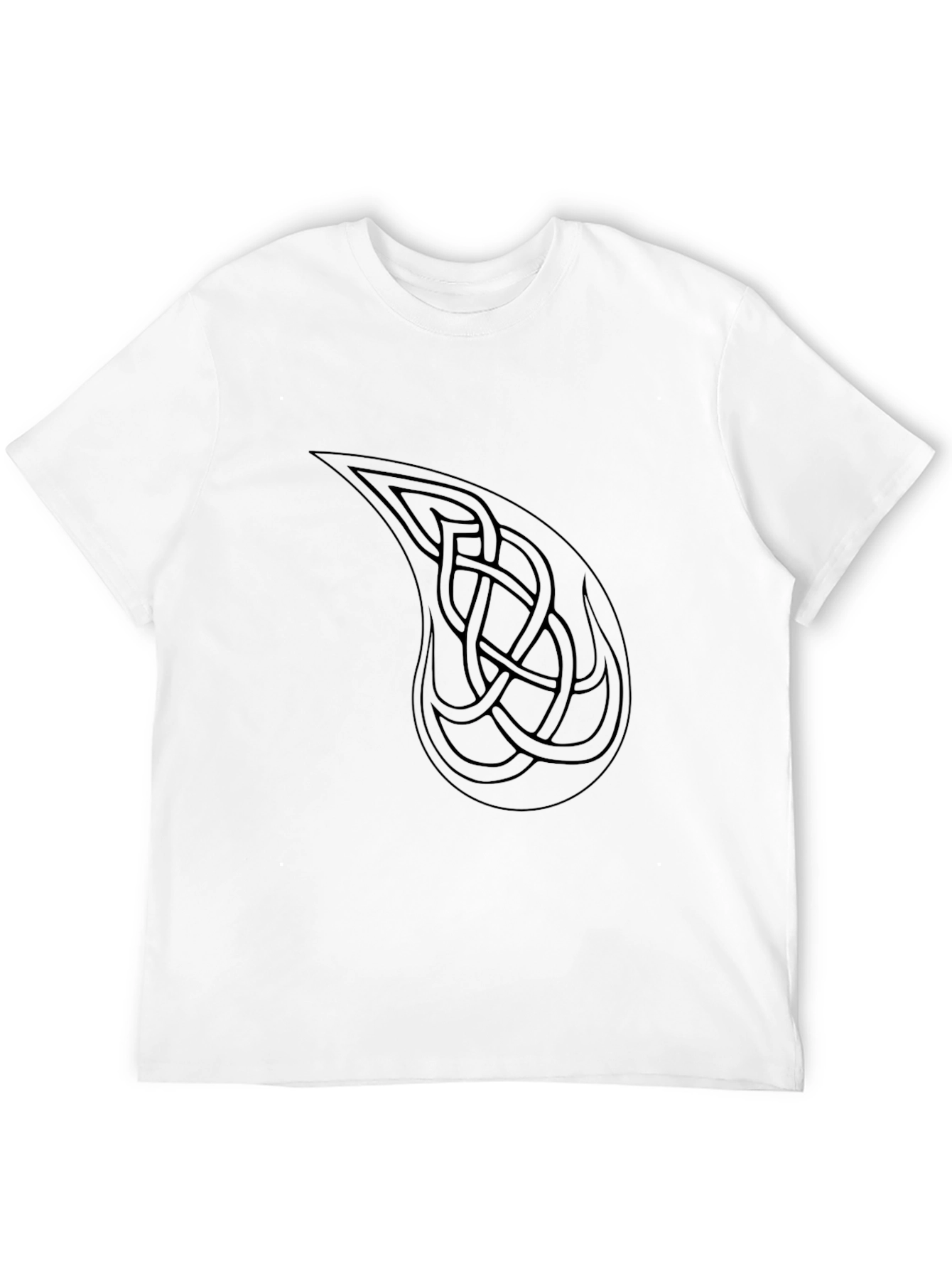 Celtic Knot Paisley Graphic Tee - Black