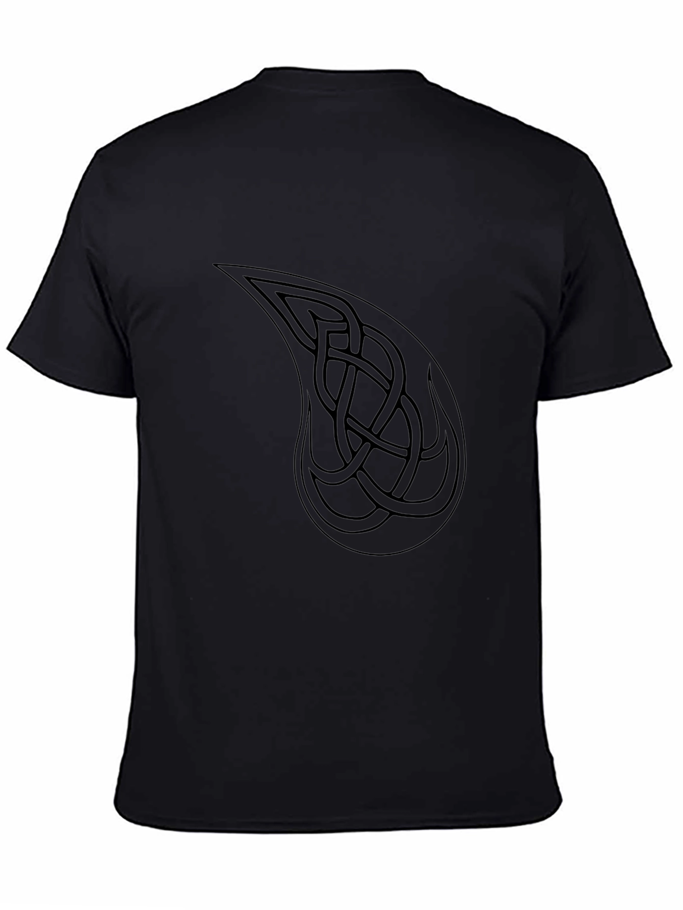 Celtic Knot Paisley Graphic Tee - Black