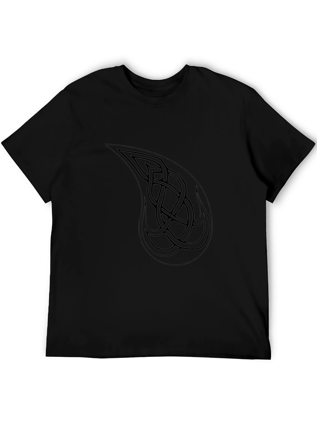 Celtic Knot Paisley Graphic Tee - Black