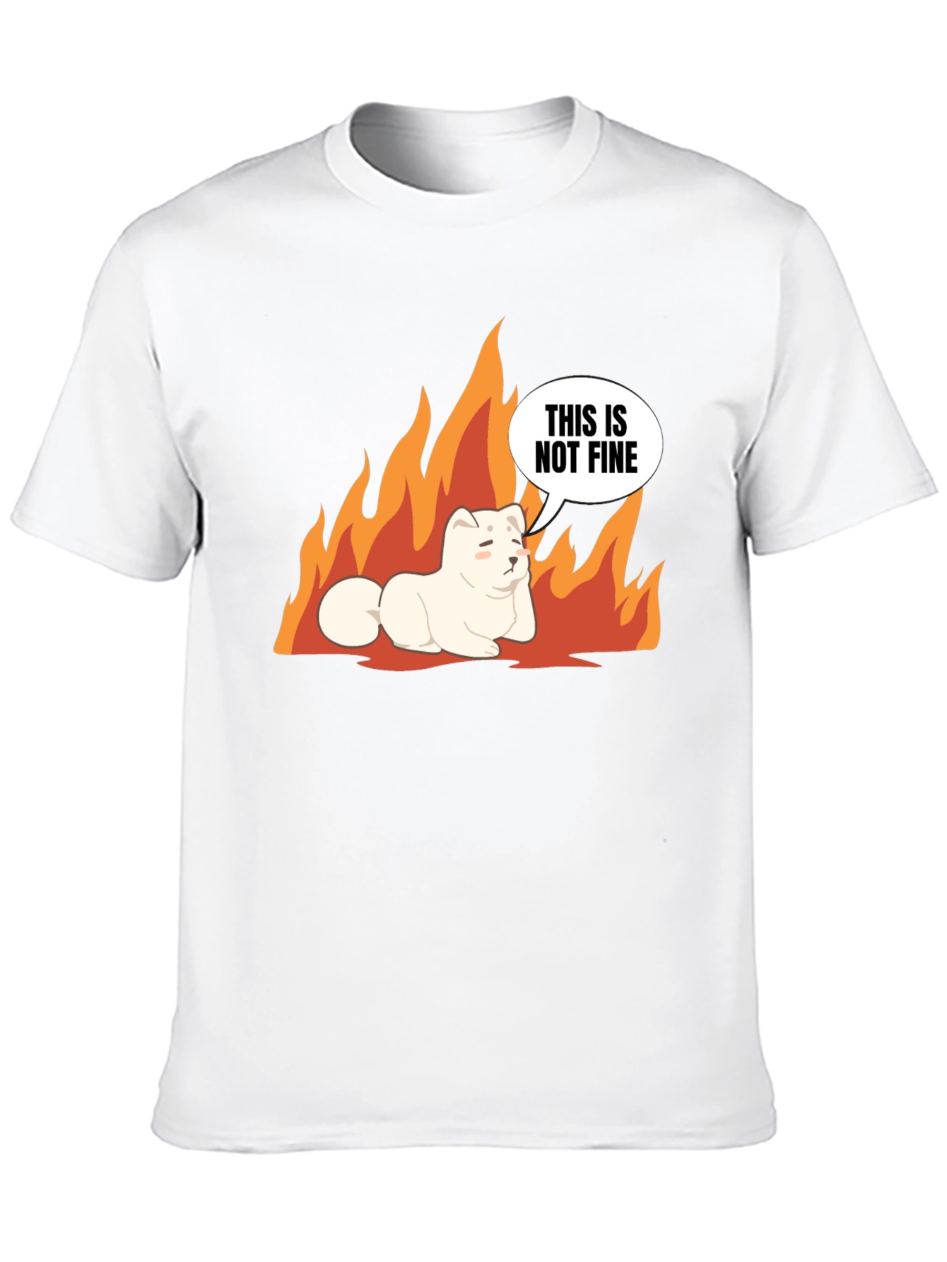This is Not Fine Dog Meme T-Shirt
