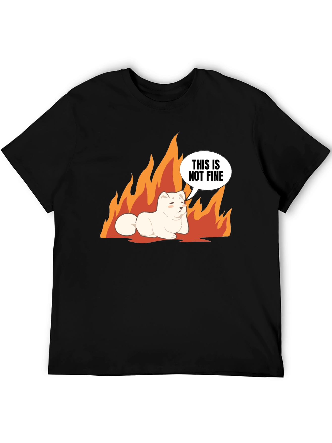 This is Not Fine Dog Meme T-Shirt