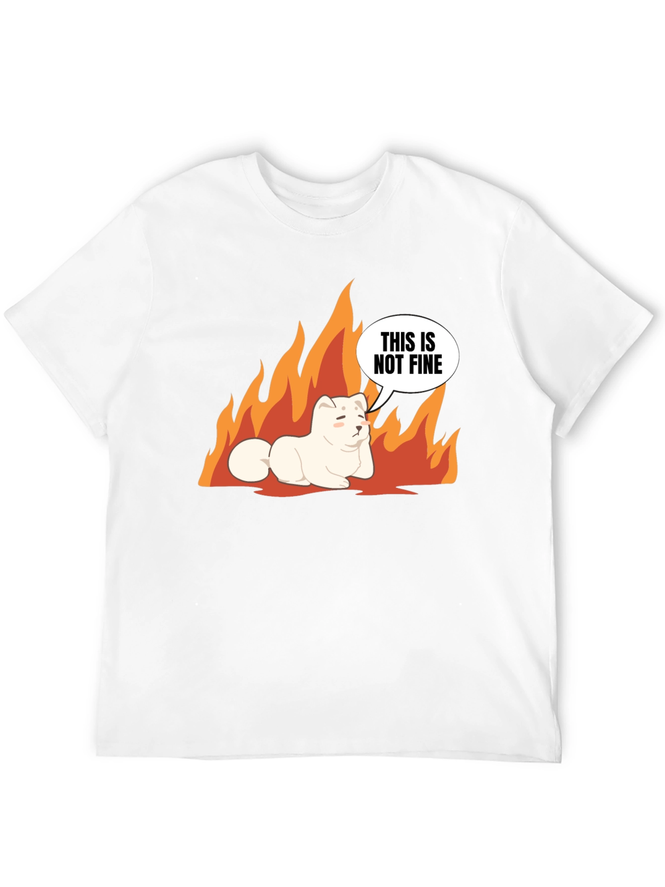 This is Not Fine Dog Meme T-Shirt