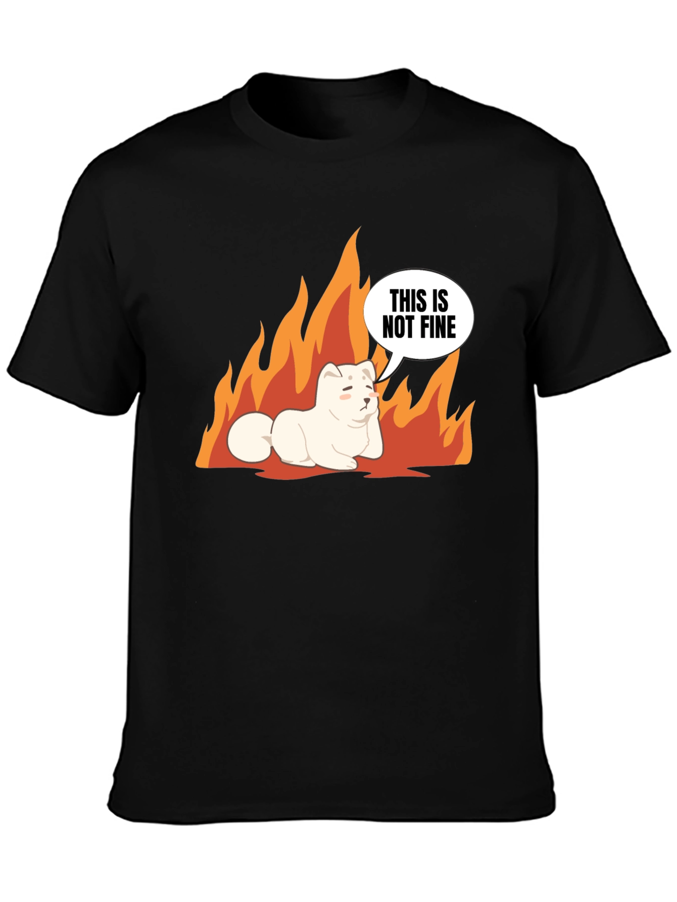 This is Not Fine Dog Meme T-Shirt