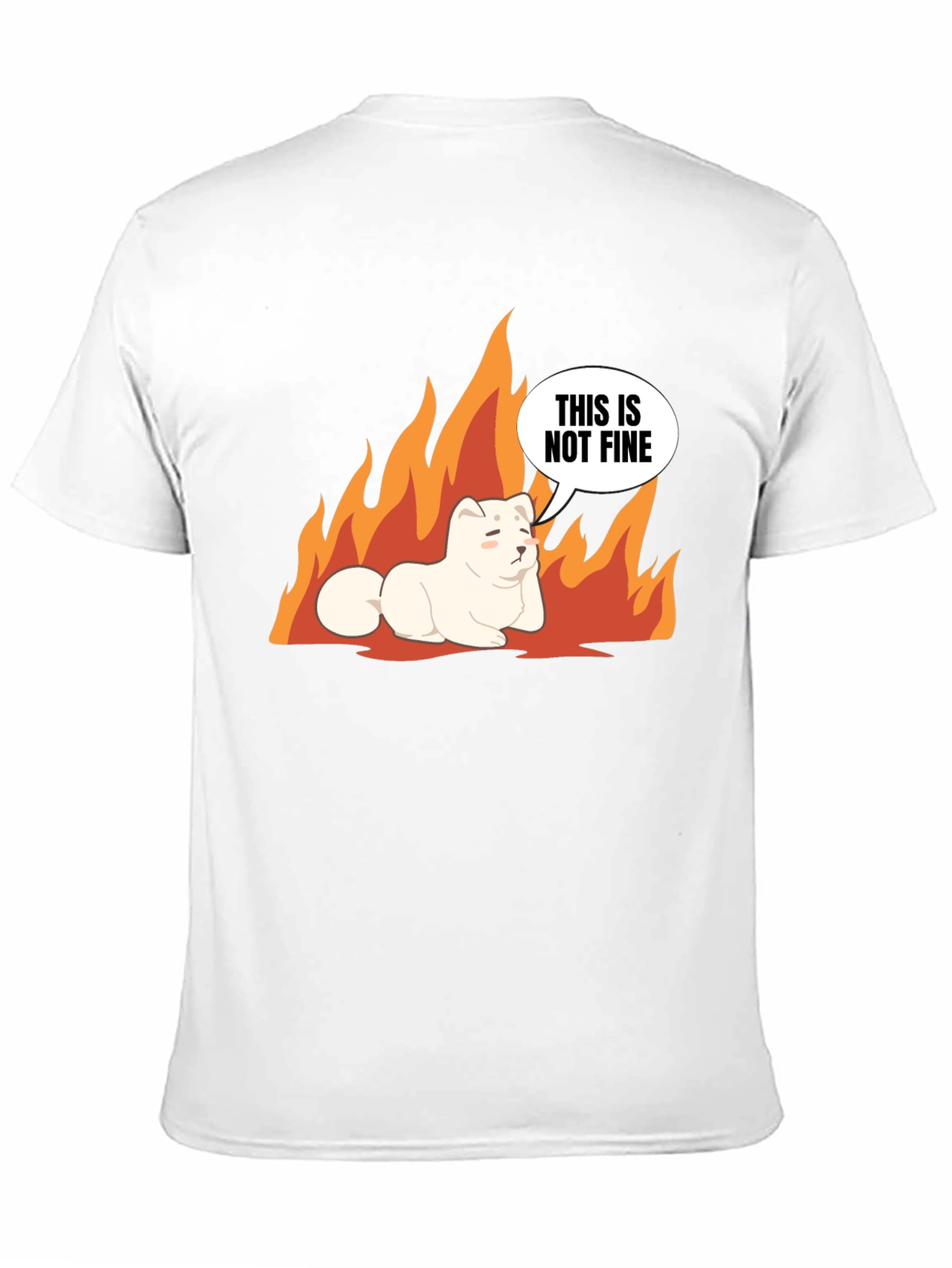This is Not Fine Dog Meme T-Shirt