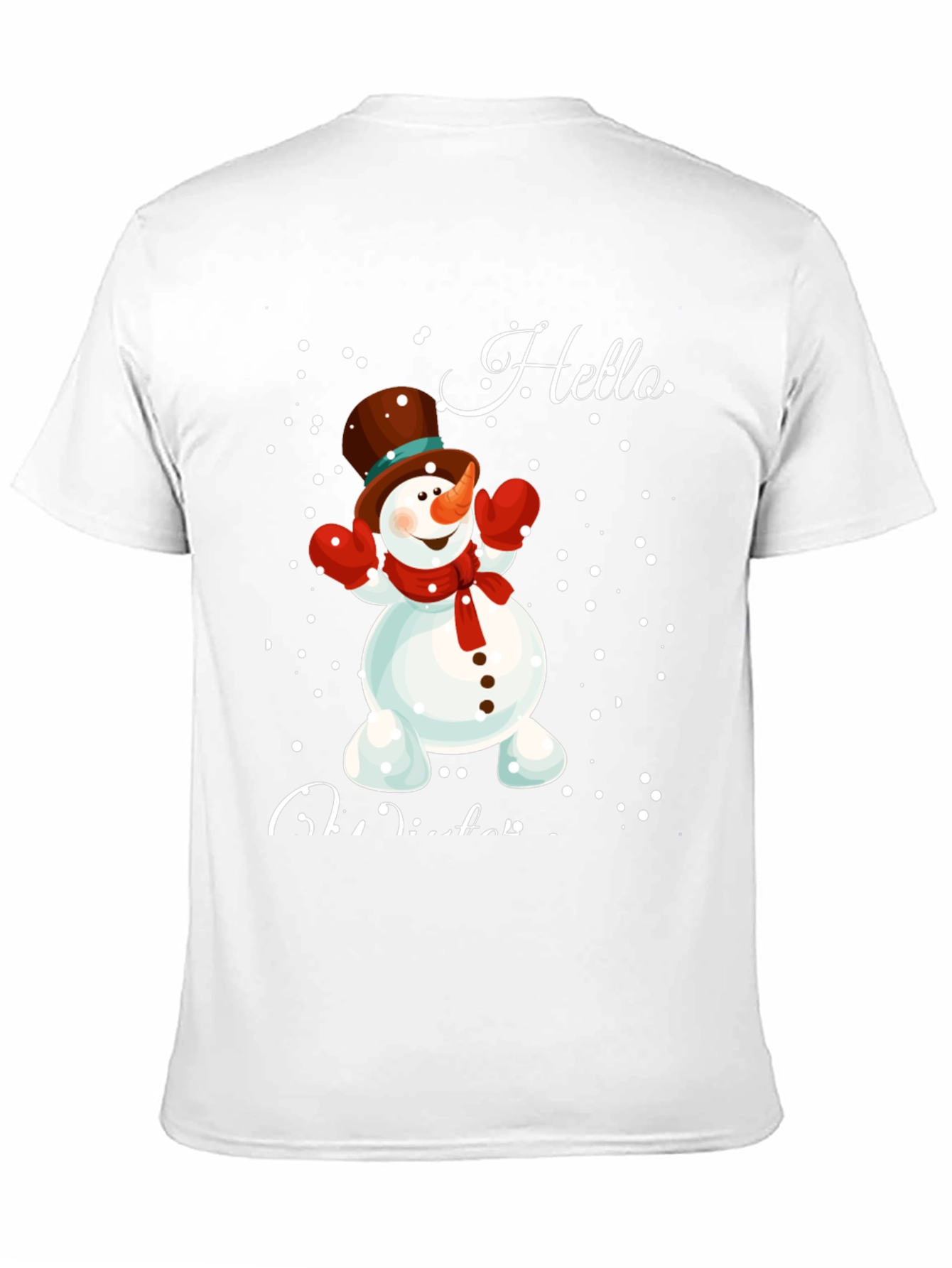 Hello Winter Snowman Graphic Tee