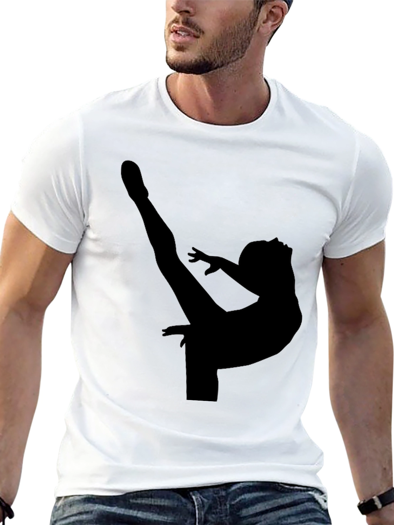Gymnast Silhouette Graphic Tee
