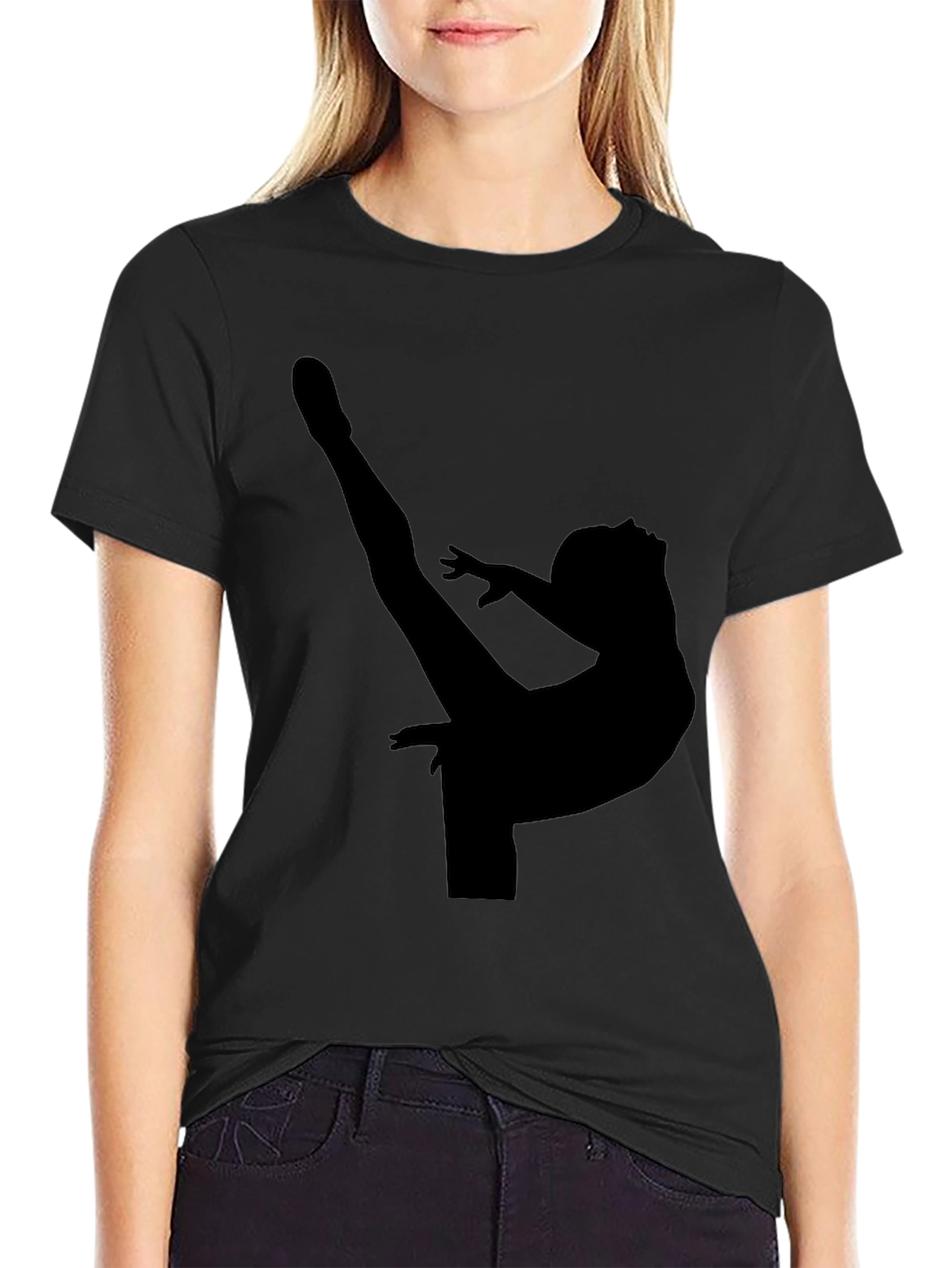 Gymnast Silhouette Graphic Tee