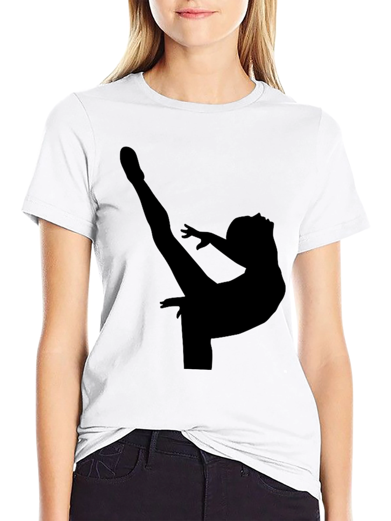 Gymnast Silhouette Graphic Tee