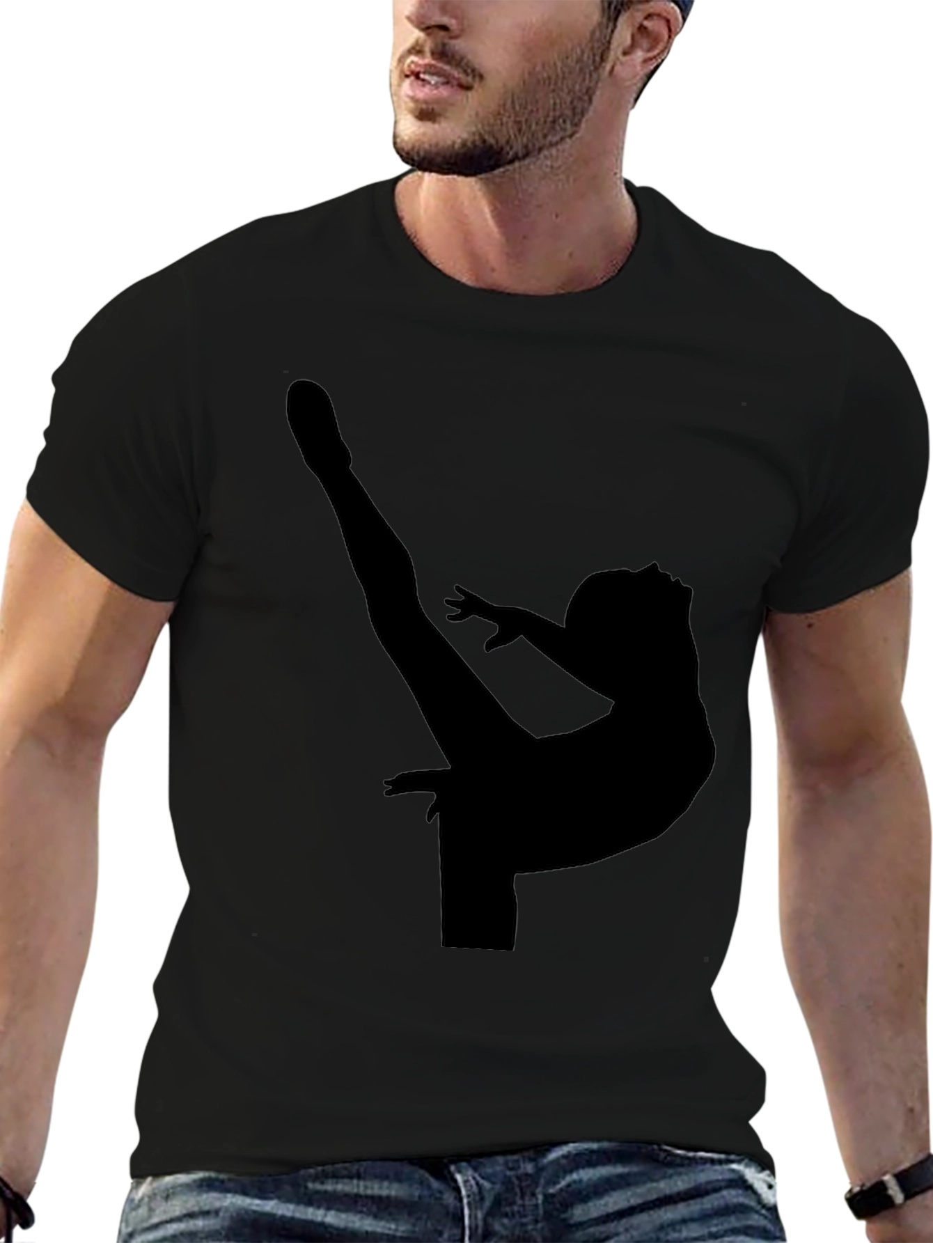 Gymnast Silhouette Graphic Tee