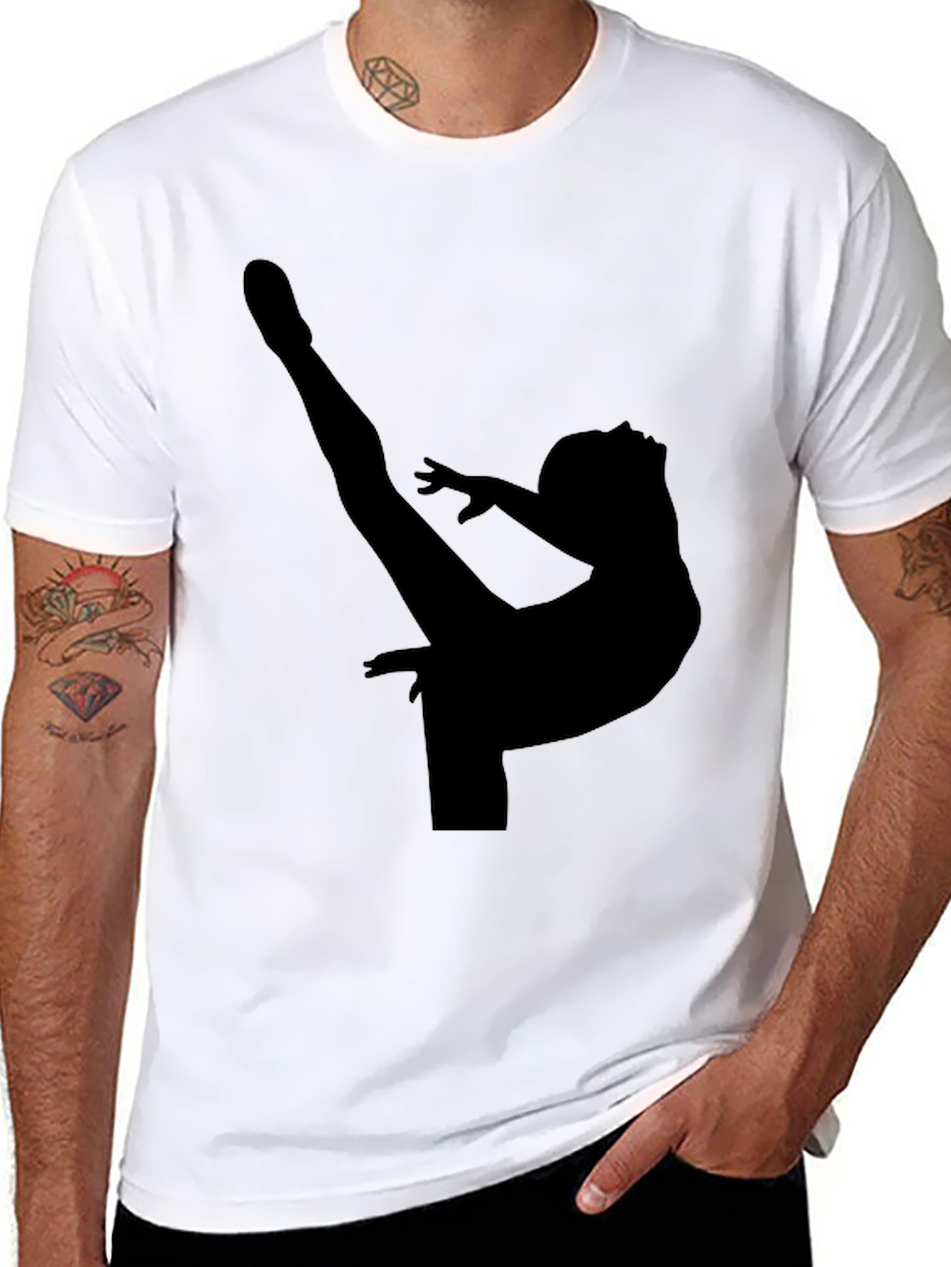 Gymnast Silhouette Graphic Tee