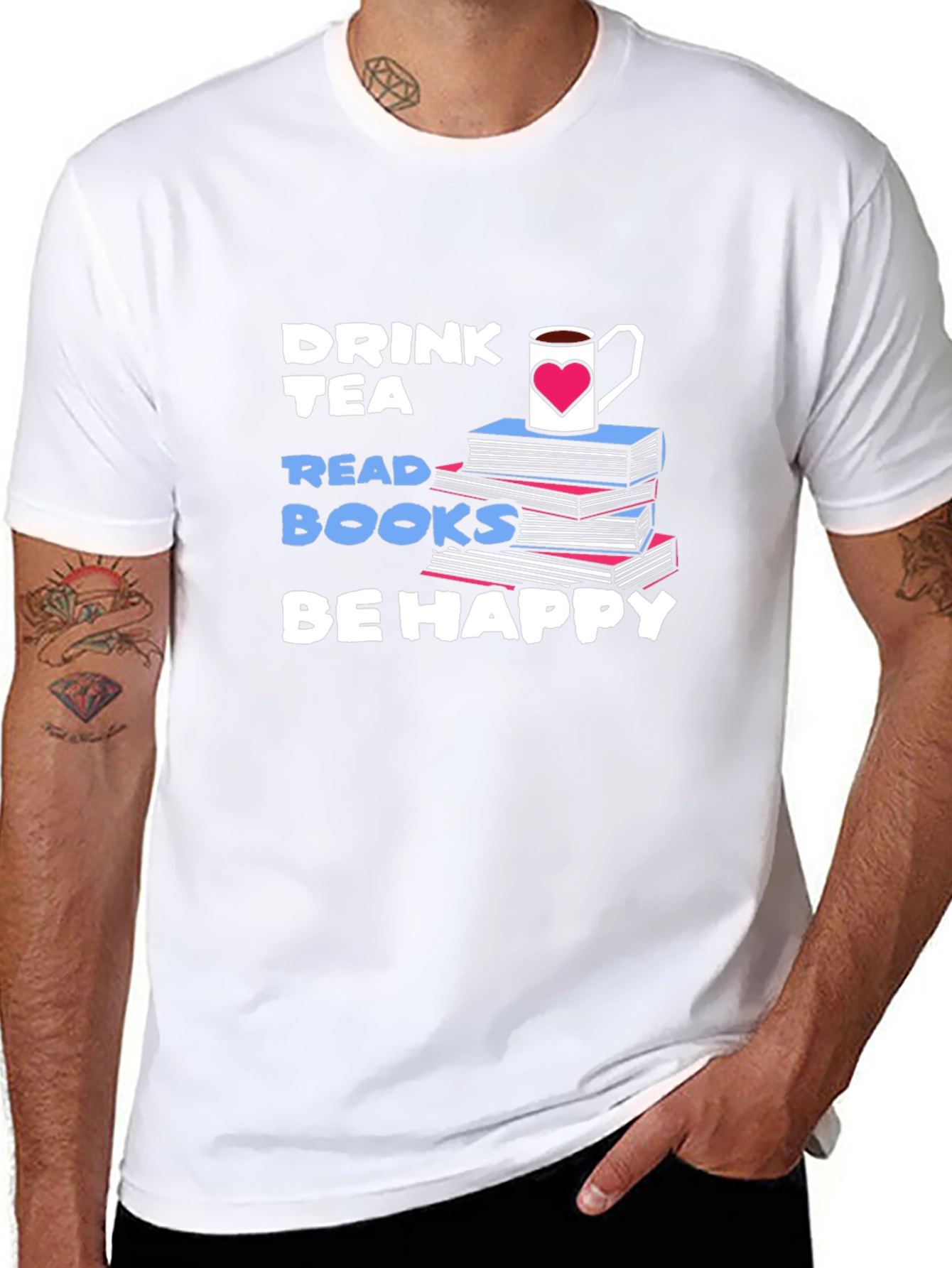 Drink Tea Read Books T-Shirt