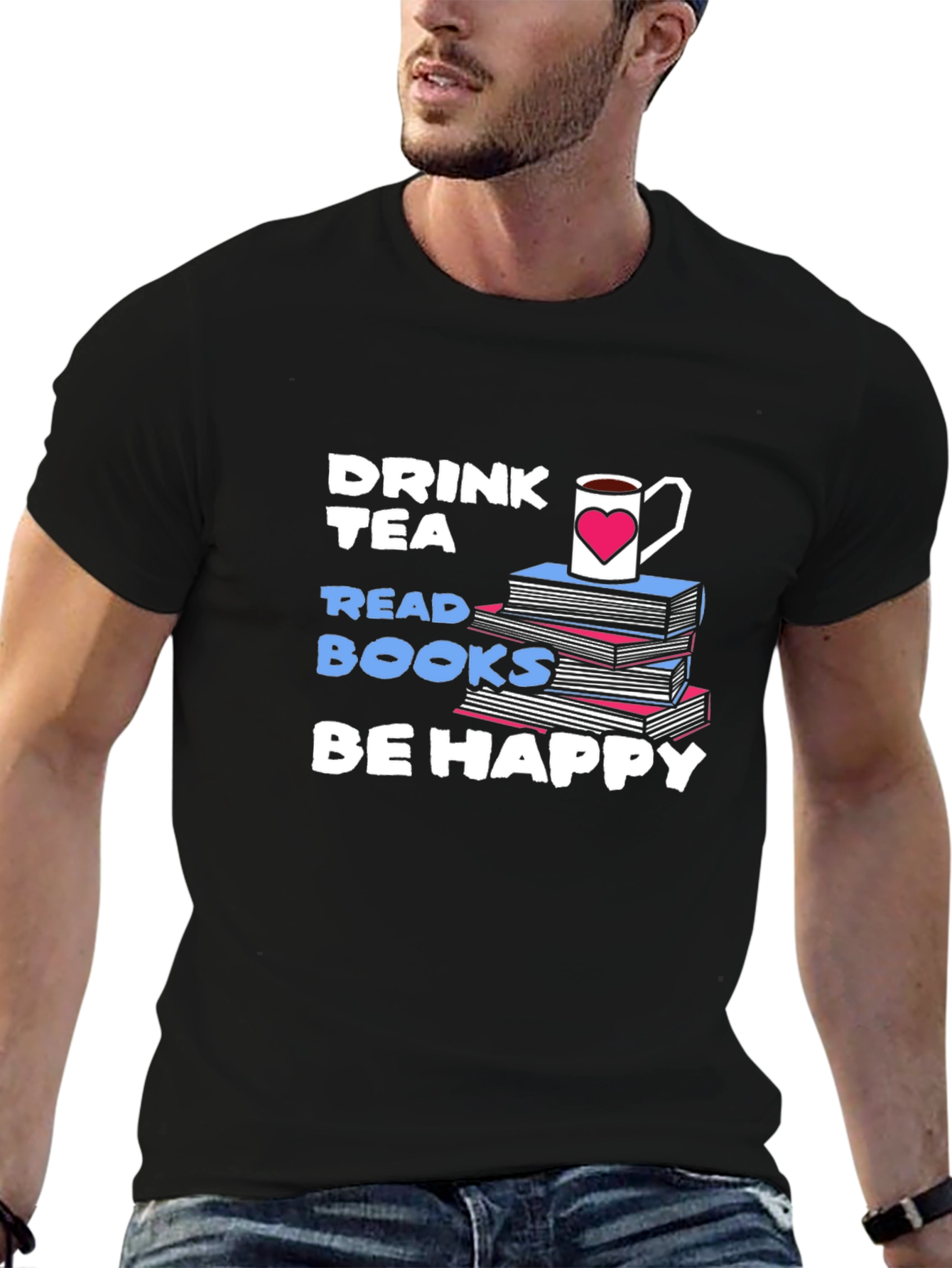 Drink Tea Read Books T-Shirt