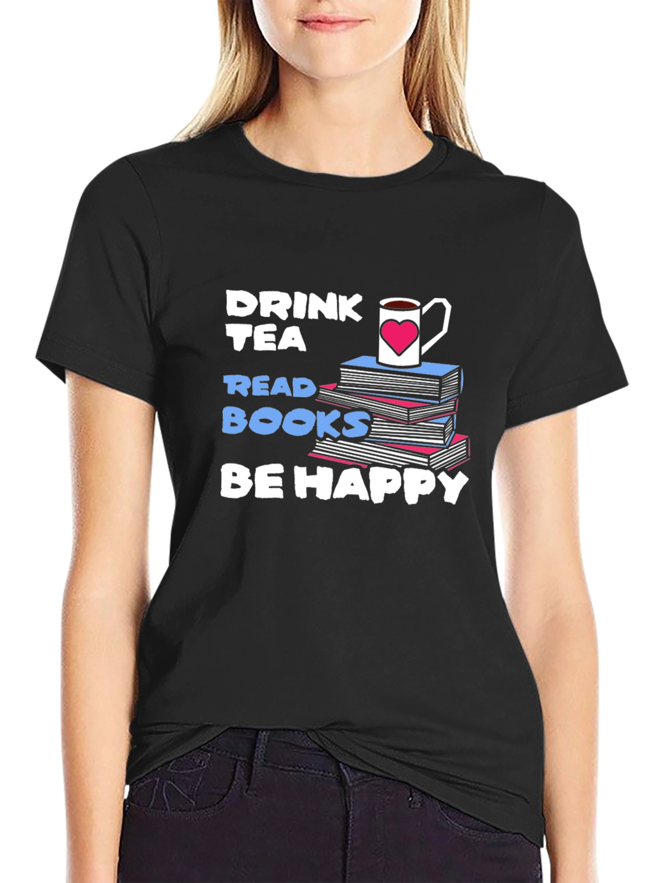Drink Tea Read Books T-Shirt