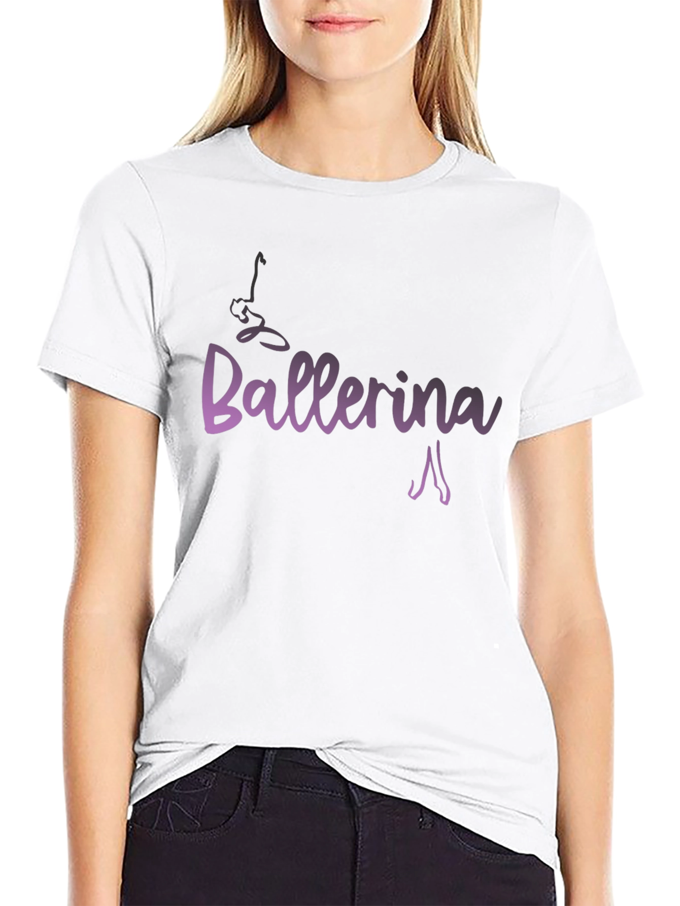Ballerina Graphic T-Shirt - Dance Lover Tee