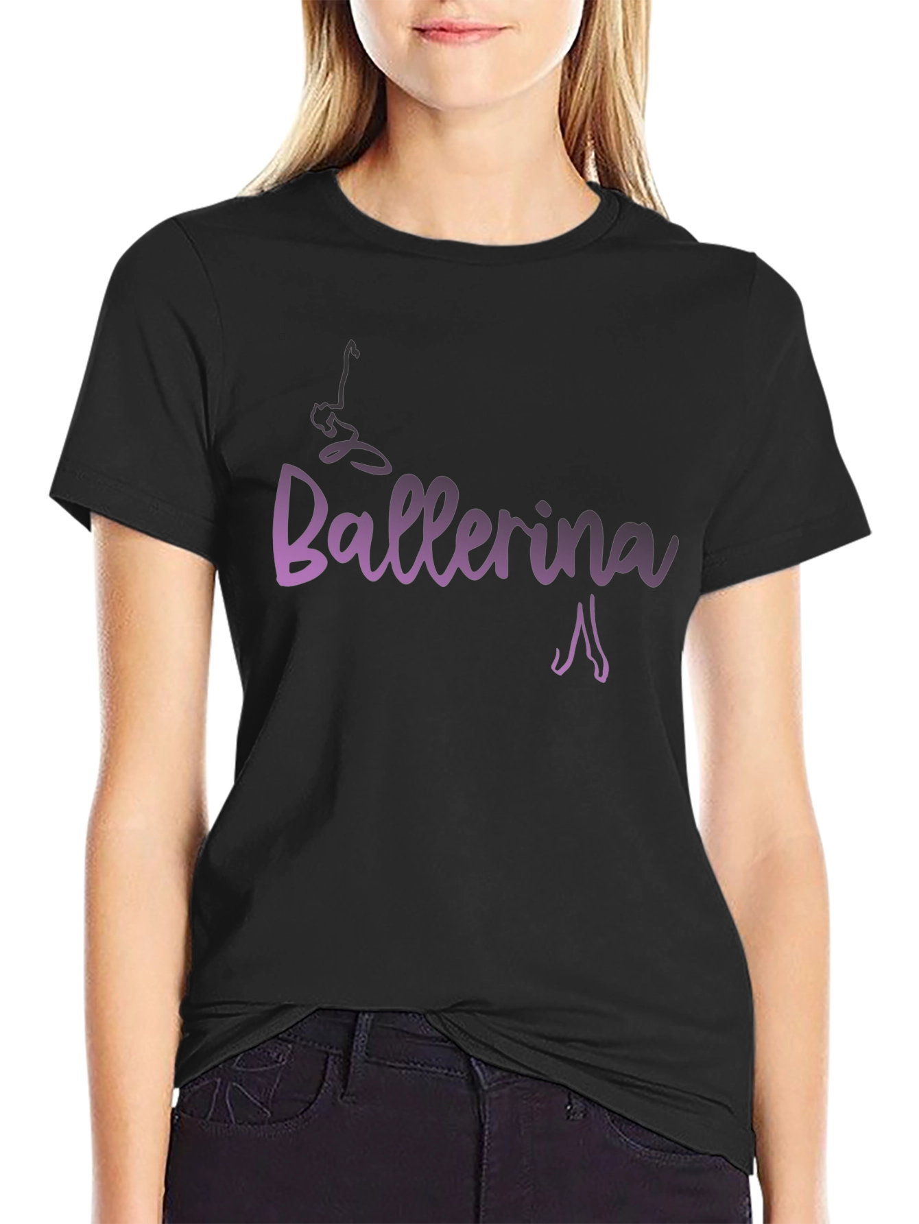 Ballerina Graphic T-Shirt - Dance Lover Tee