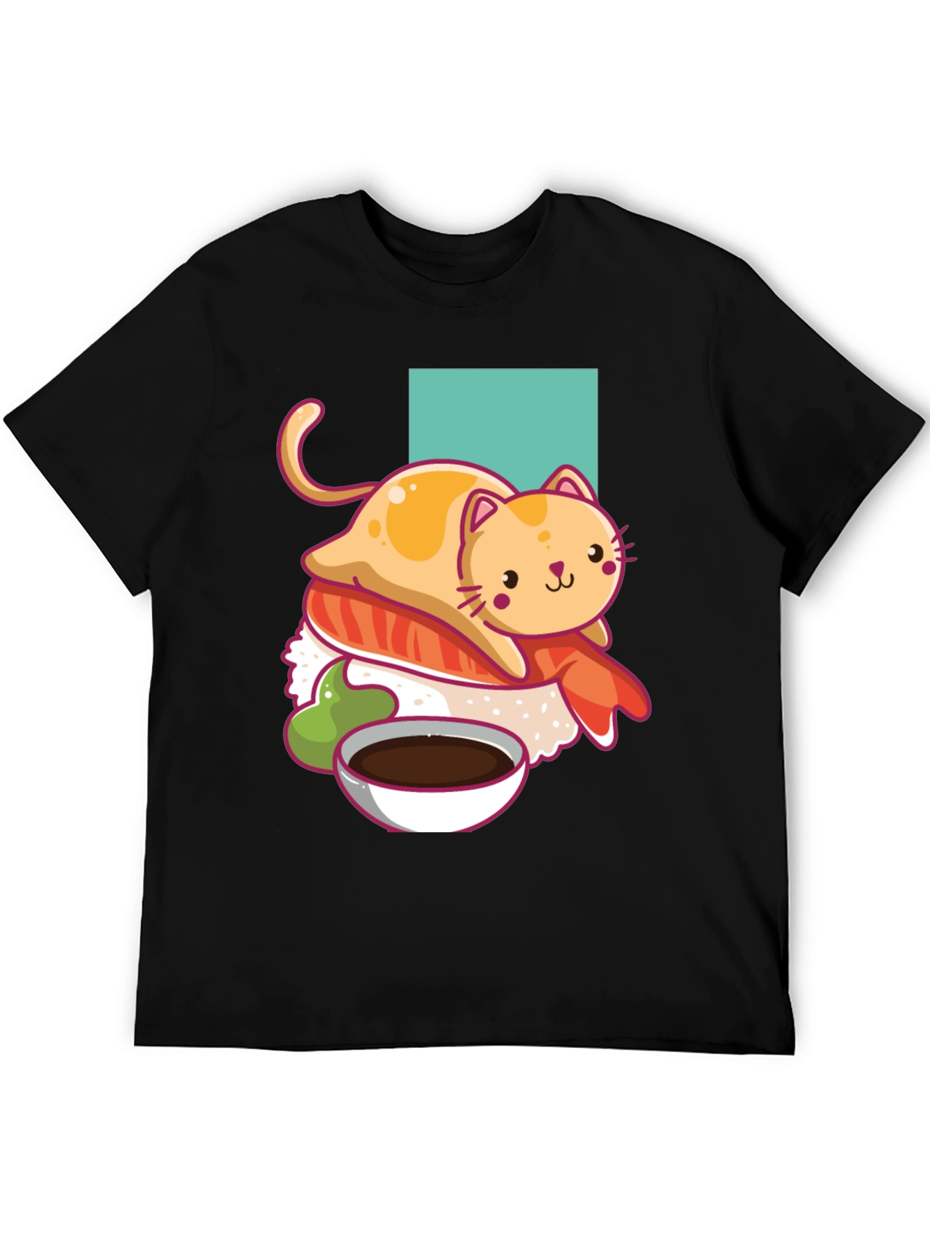 Sushi Cat T-Shirt - Cute Kawaii Design