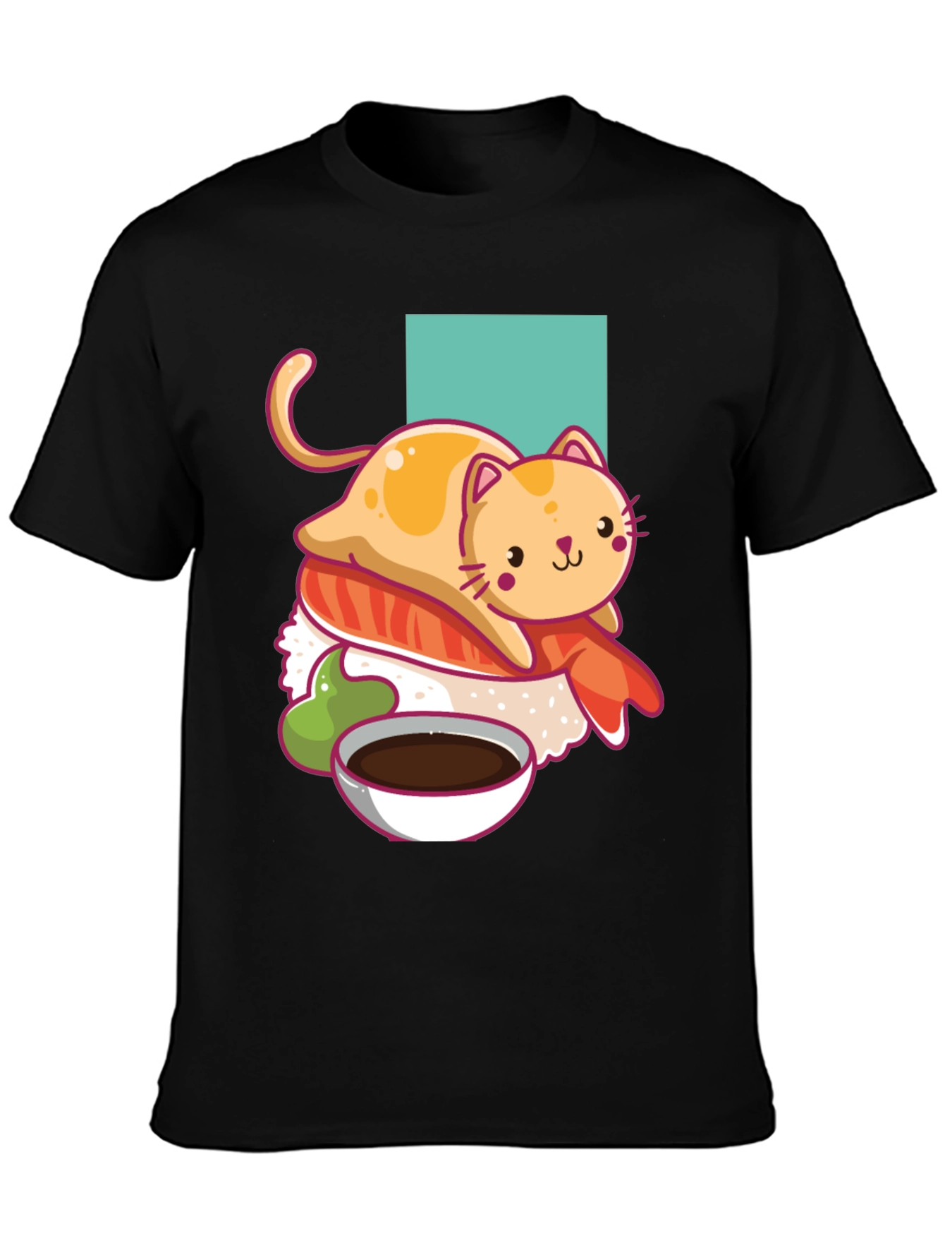 Sushi Cat T-Shirt - Cute Kawaii Design