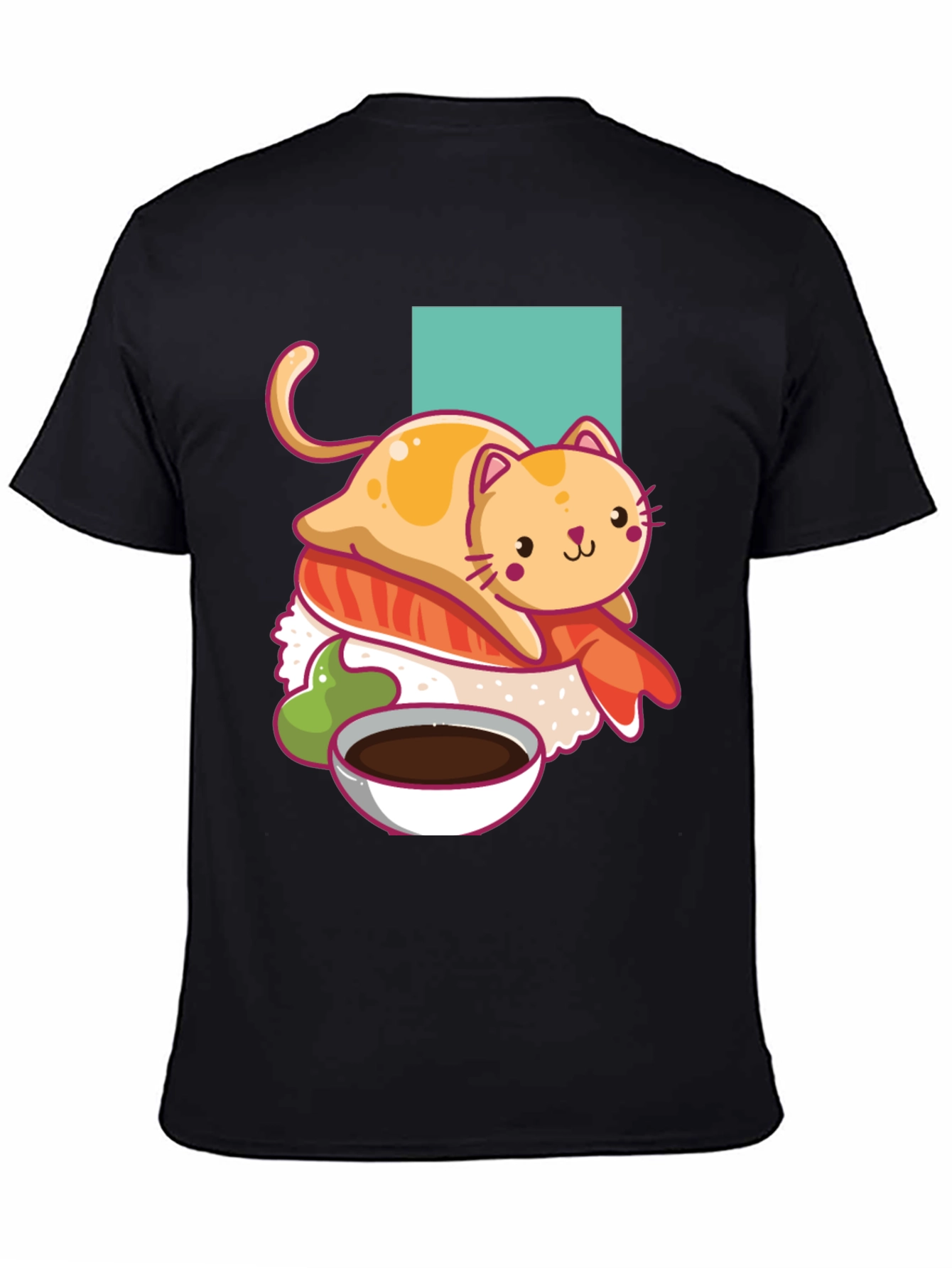 Sushi Cat T-Shirt - Cute Kawaii Design