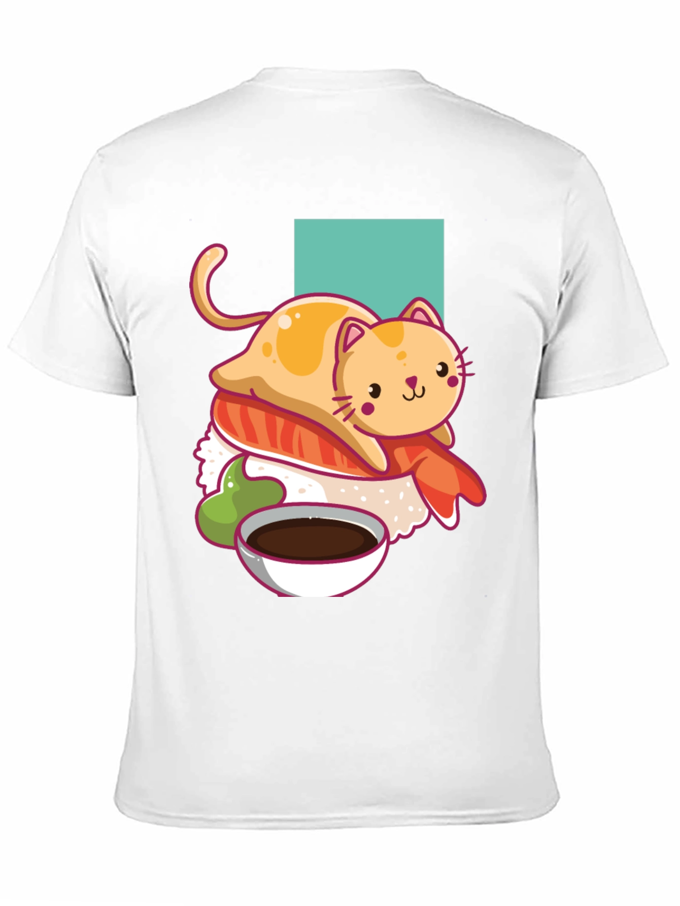 Sushi Cat T-Shirt - Cute Kawaii Design