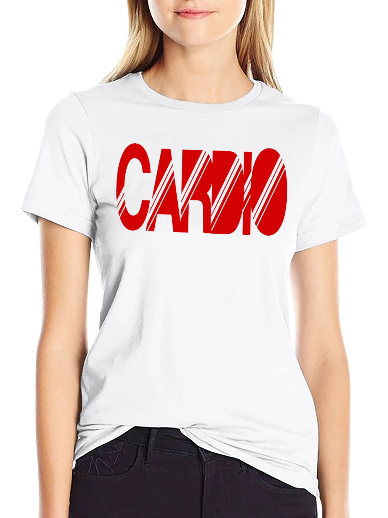 Mens Black Cardio Graphic Print T-Shirt