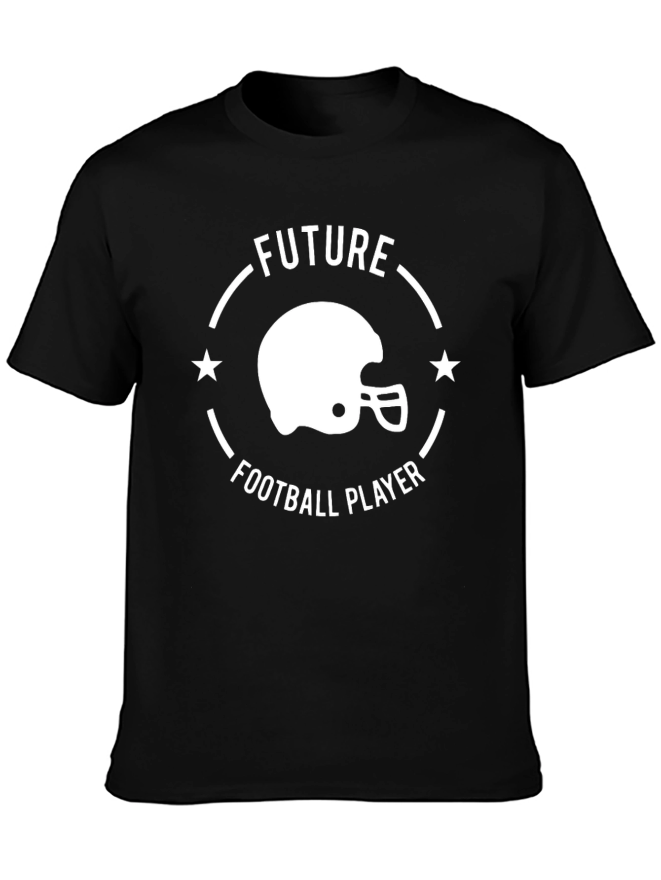 Future Football Player Black Graphic T-Shirt