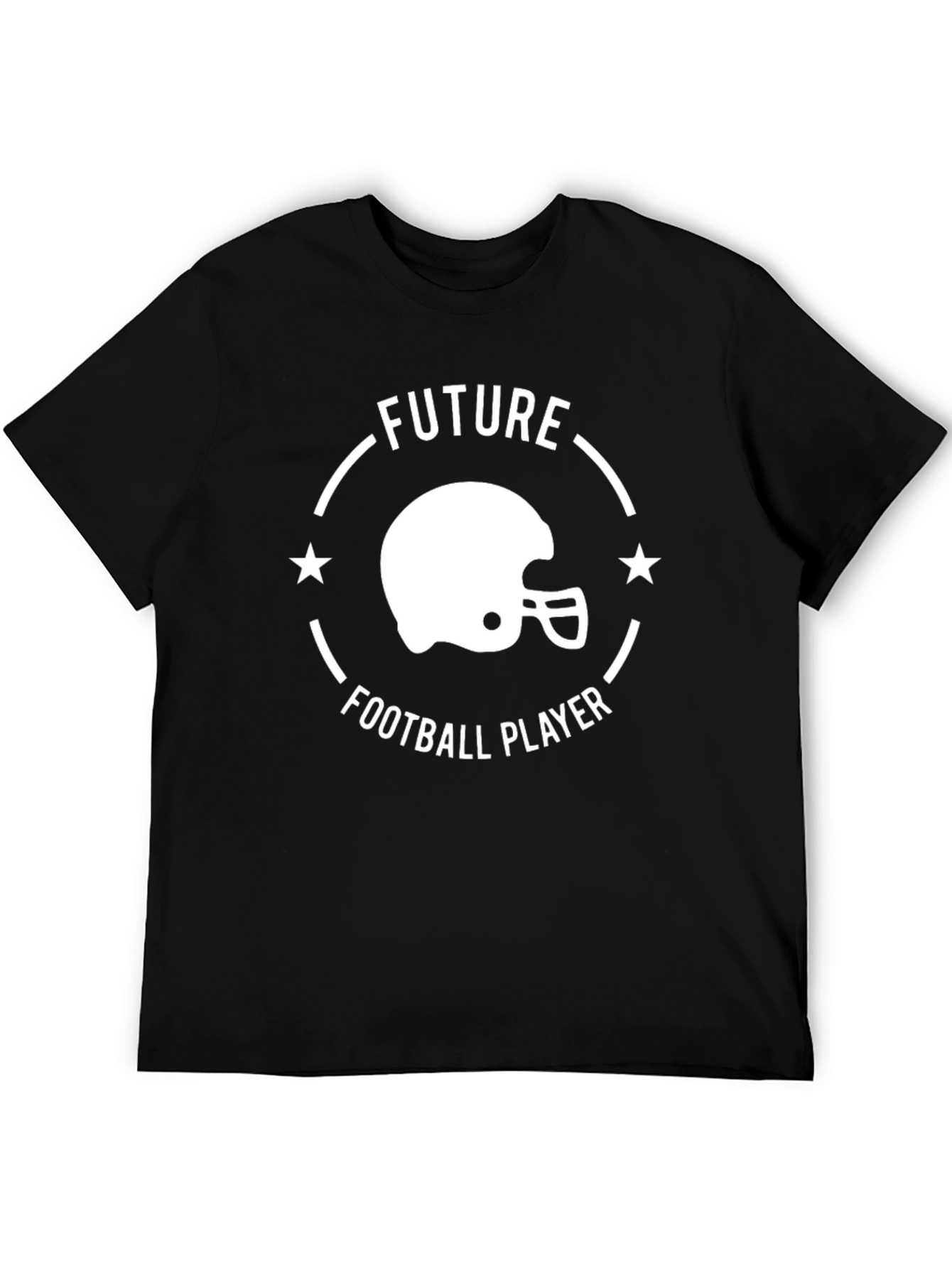 Future Football Player Black Graphic T-Shirt