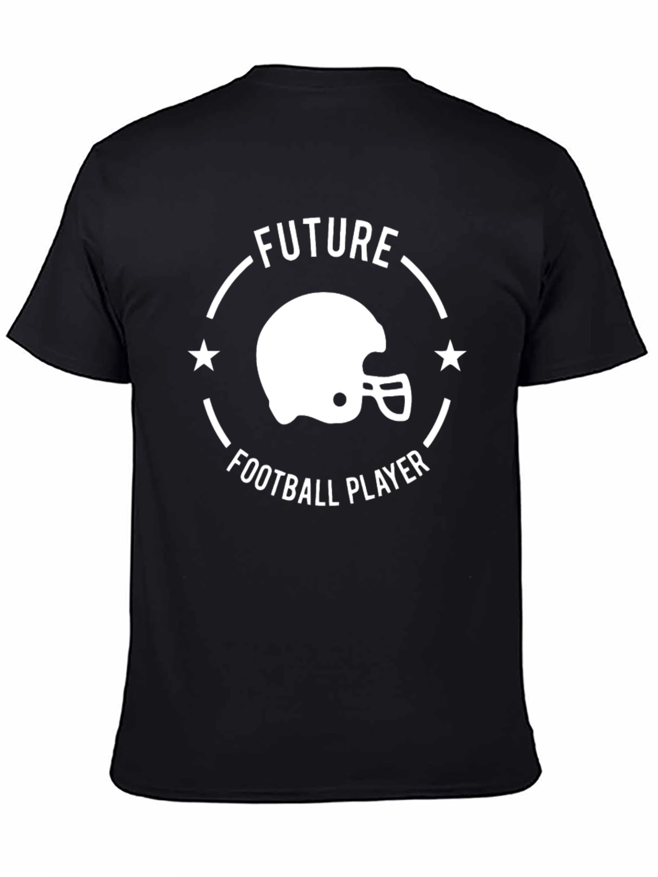 Future Football Player Black Graphic T-Shirt
