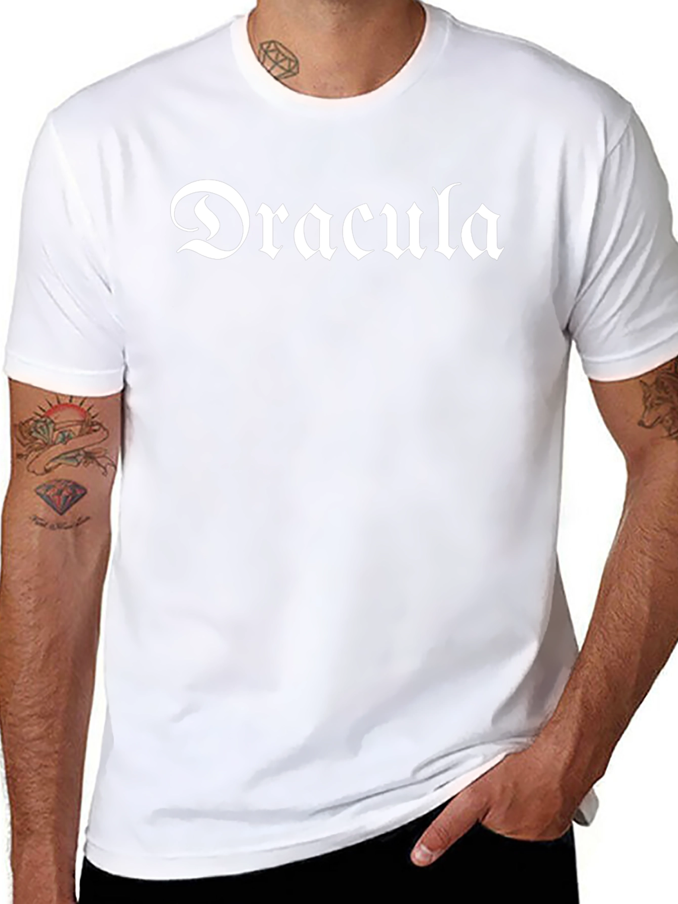 Dracula T-Shirt - Gothic Font Tee