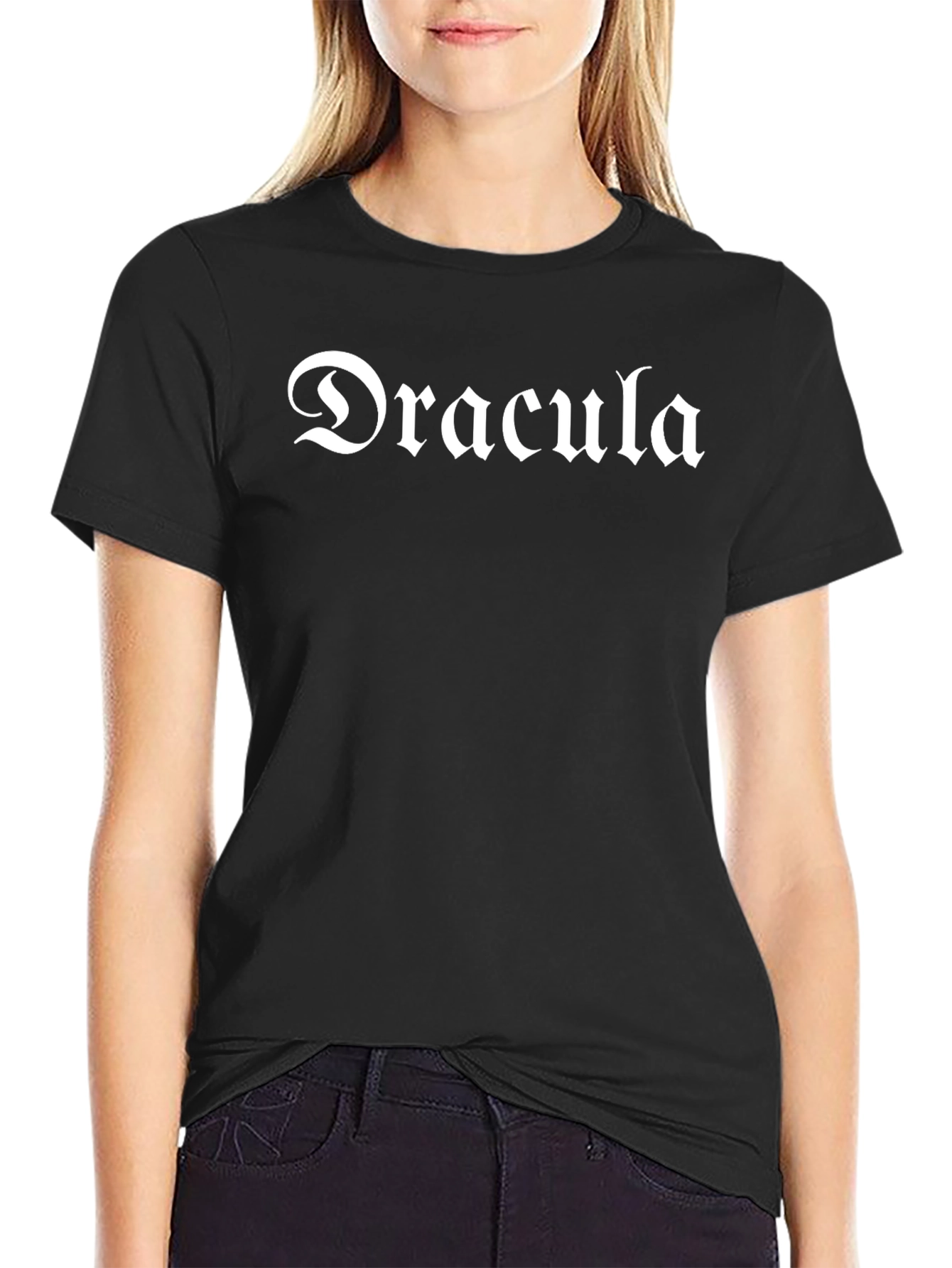 Dracula T-Shirt - Gothic Font Tee