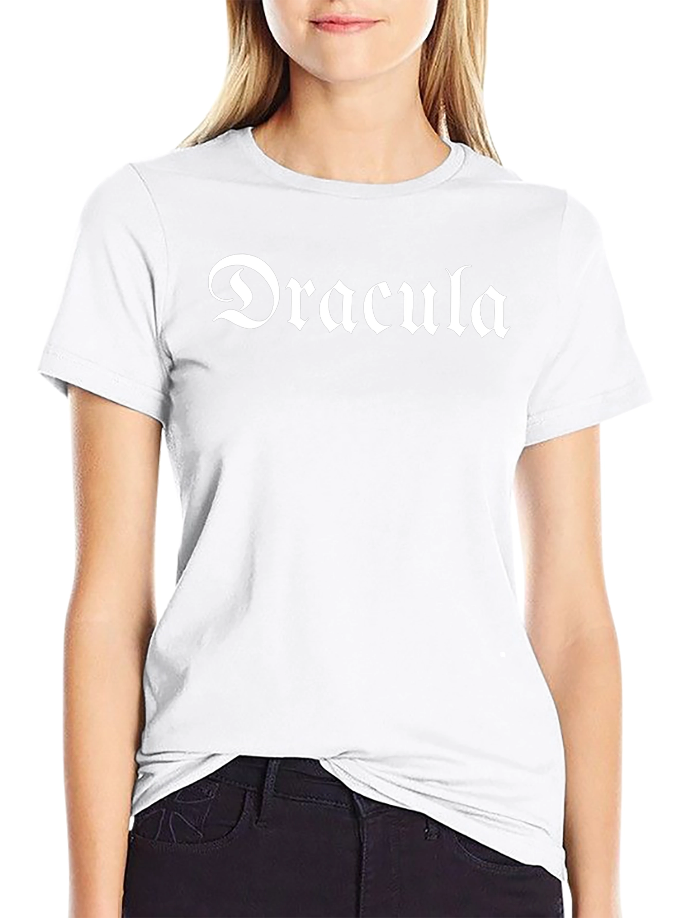 Dracula T-Shirt - Gothic Font Tee