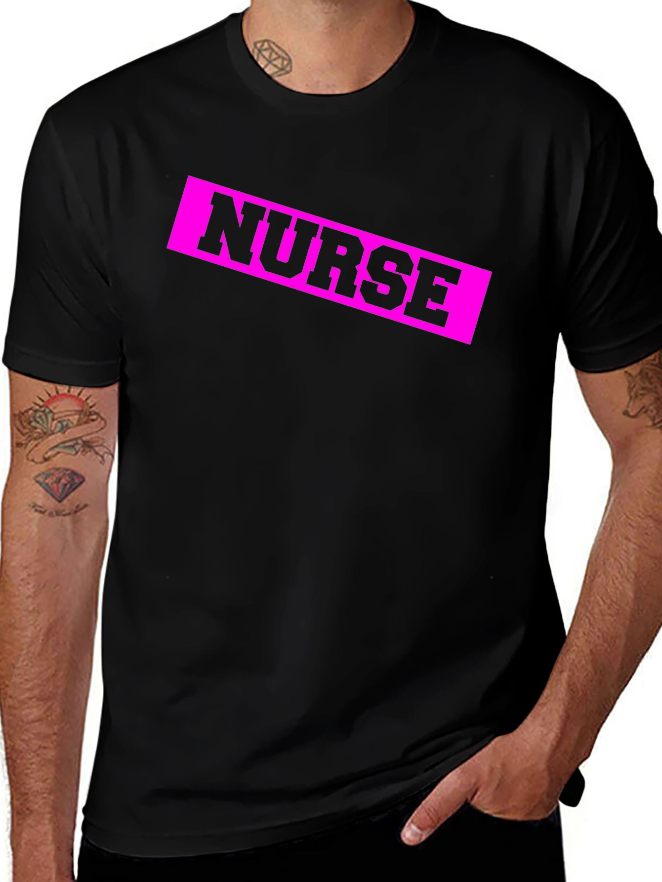 Nurse Graphic Tee - Black Medical T-Shirt