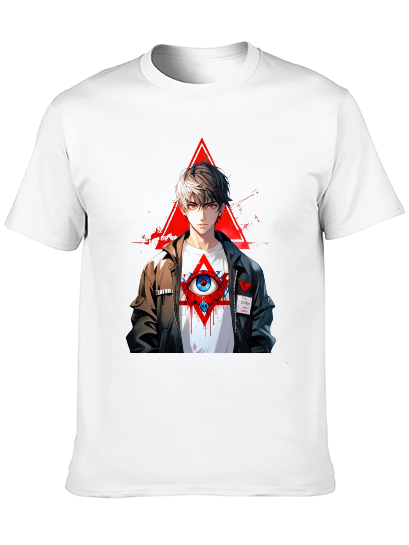Anime Eye T-Shirt - Black Graphic Tee