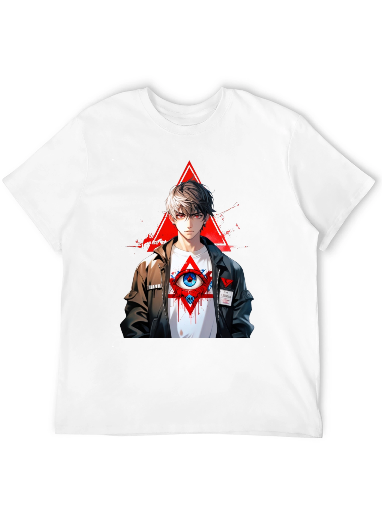 Anime Eye T-Shirt - Black Graphic Tee