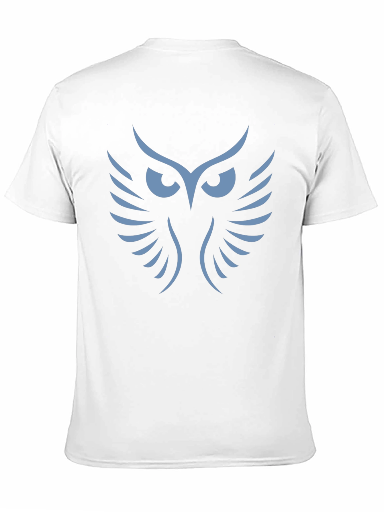 Mens Black T-Shirt with Owl Graphic