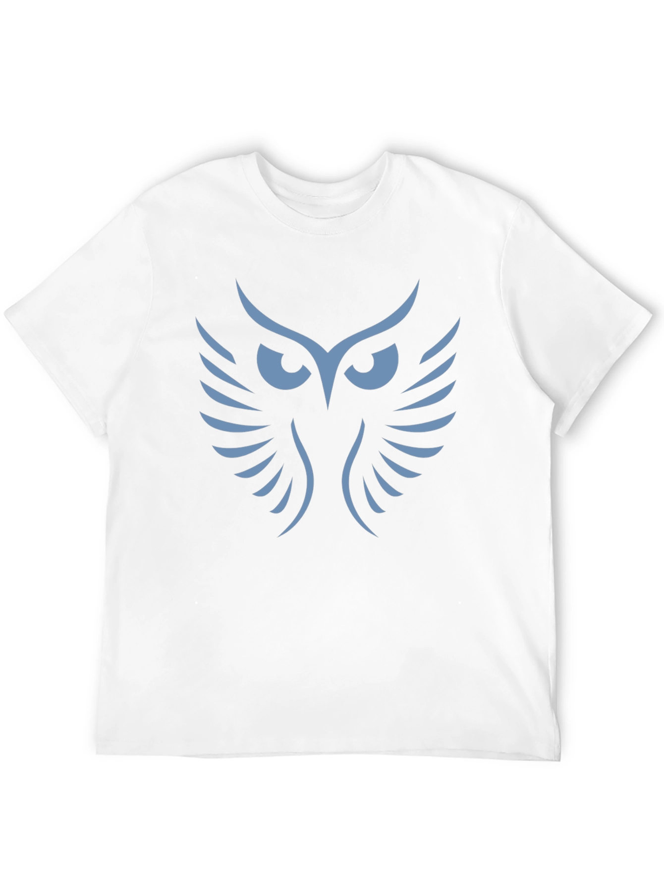 Mens Black T-Shirt with Owl Graphic