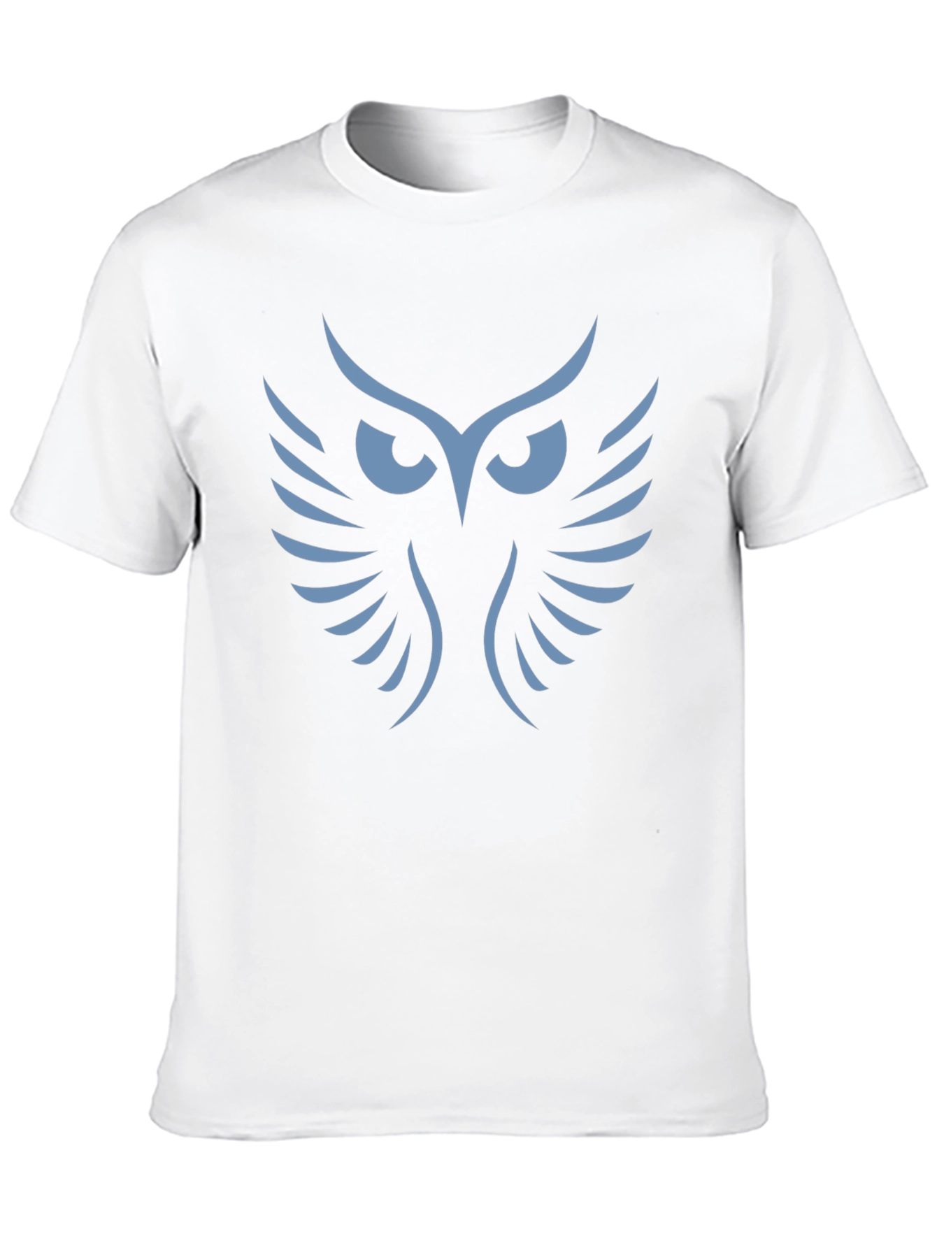Mens Black T-Shirt with Owl Graphic