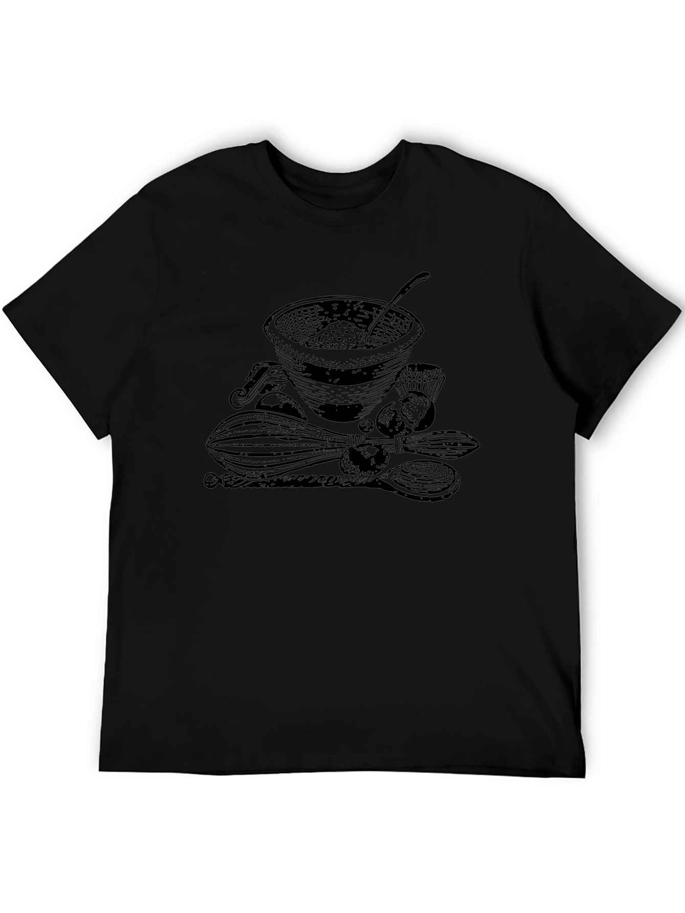 Baking Design Black T-Shirt