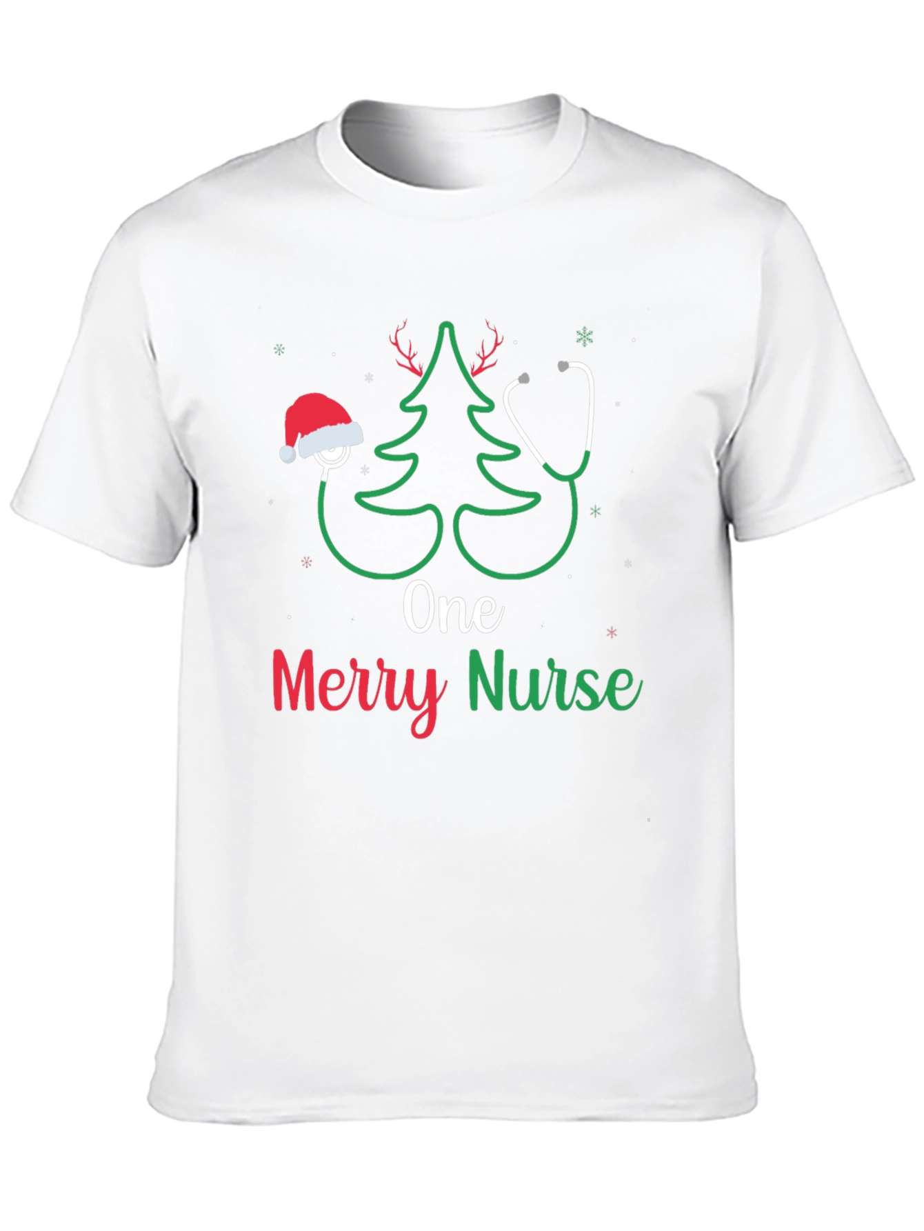 One Merry Nurse Christmas T-Shirt