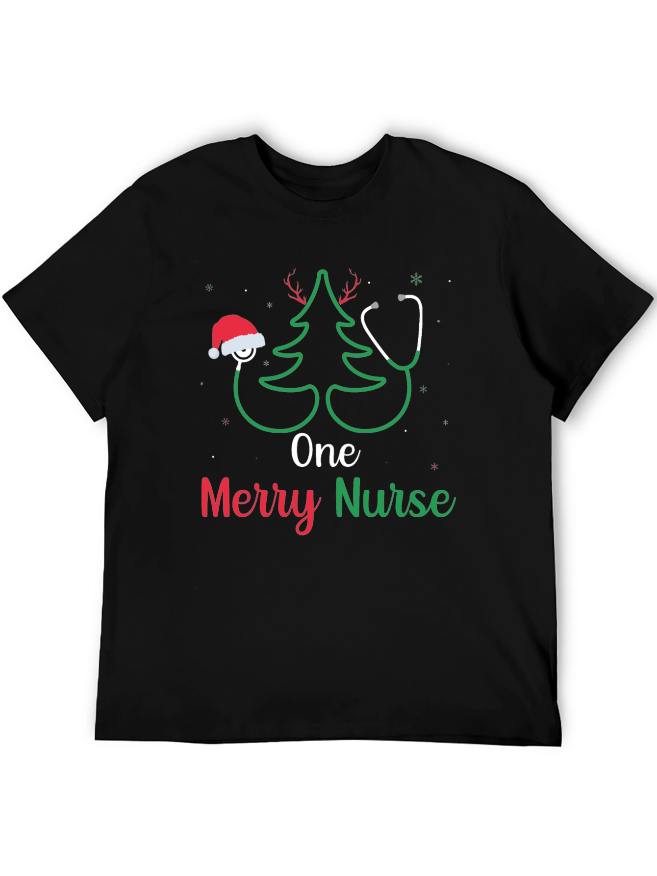 One Merry Nurse Christmas T-Shirt