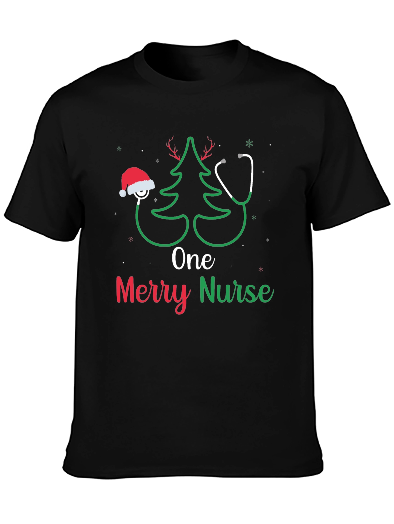 One Merry Nurse Christmas T-Shirt