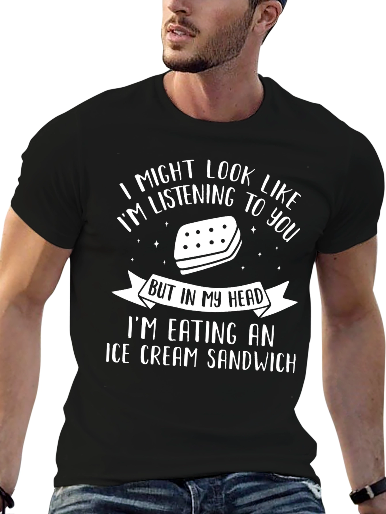 Ice Cream Sandwich Graphic Tee - Funny T-Shirt