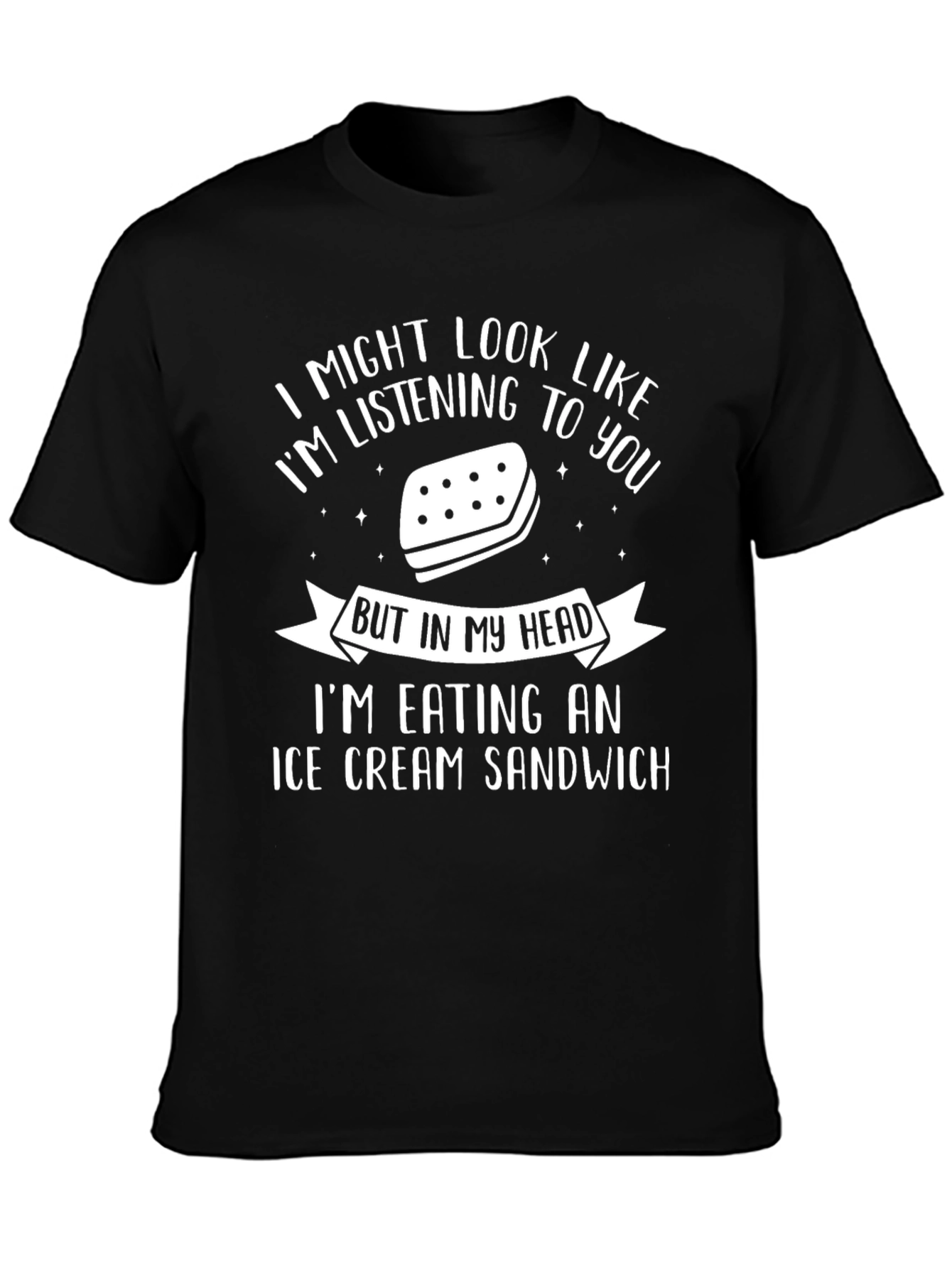 Ice Cream Sandwich Graphic Tee - Funny T-Shirt