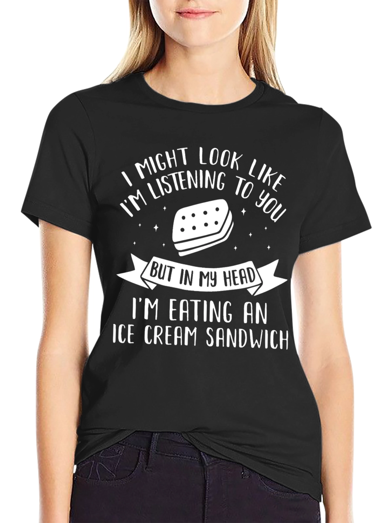 Ice Cream Sandwich Graphic Tee - Funny T-Shirt