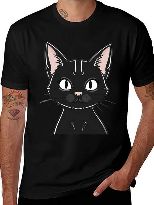 Black Cat Graphic T-Shirt - Unisex Casual Tee