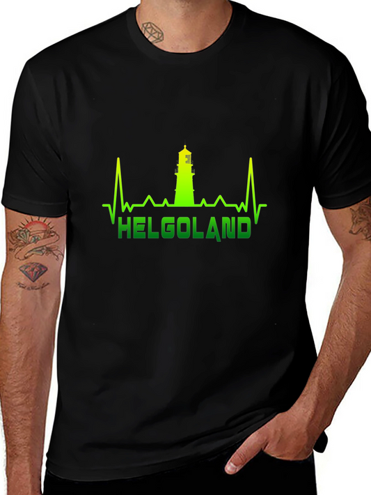 Helgoland Lighthouse Heartbeat T-Shirt