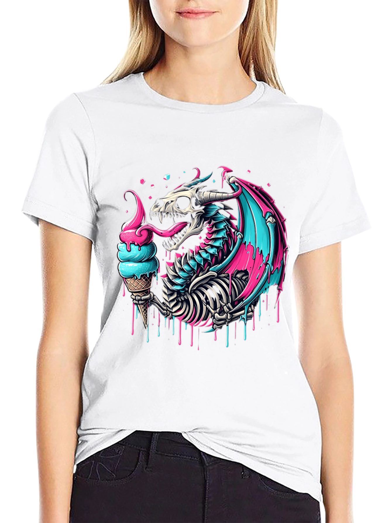 Ice Cream Dragon Graphic Tee