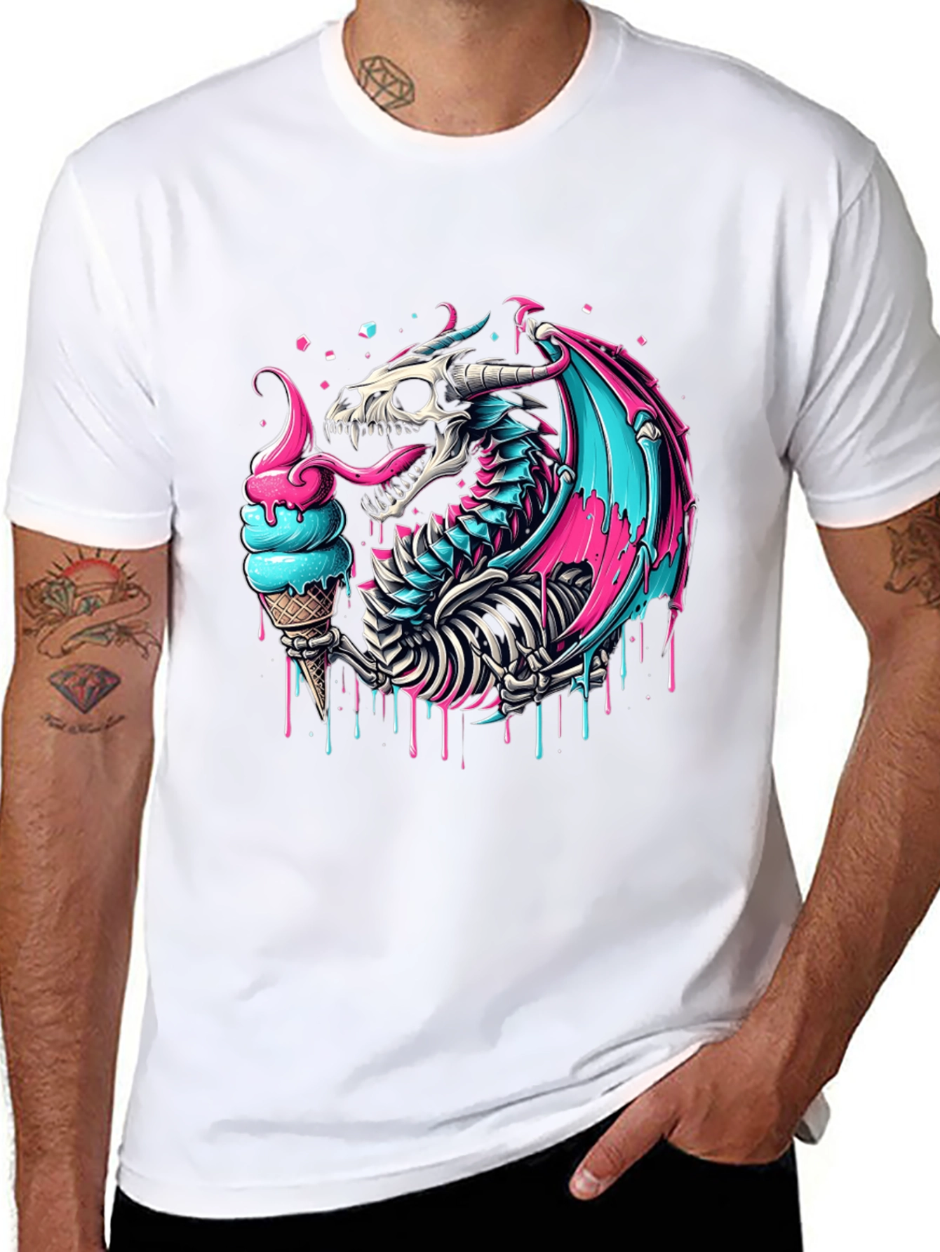 Ice Cream Dragon Graphic Tee