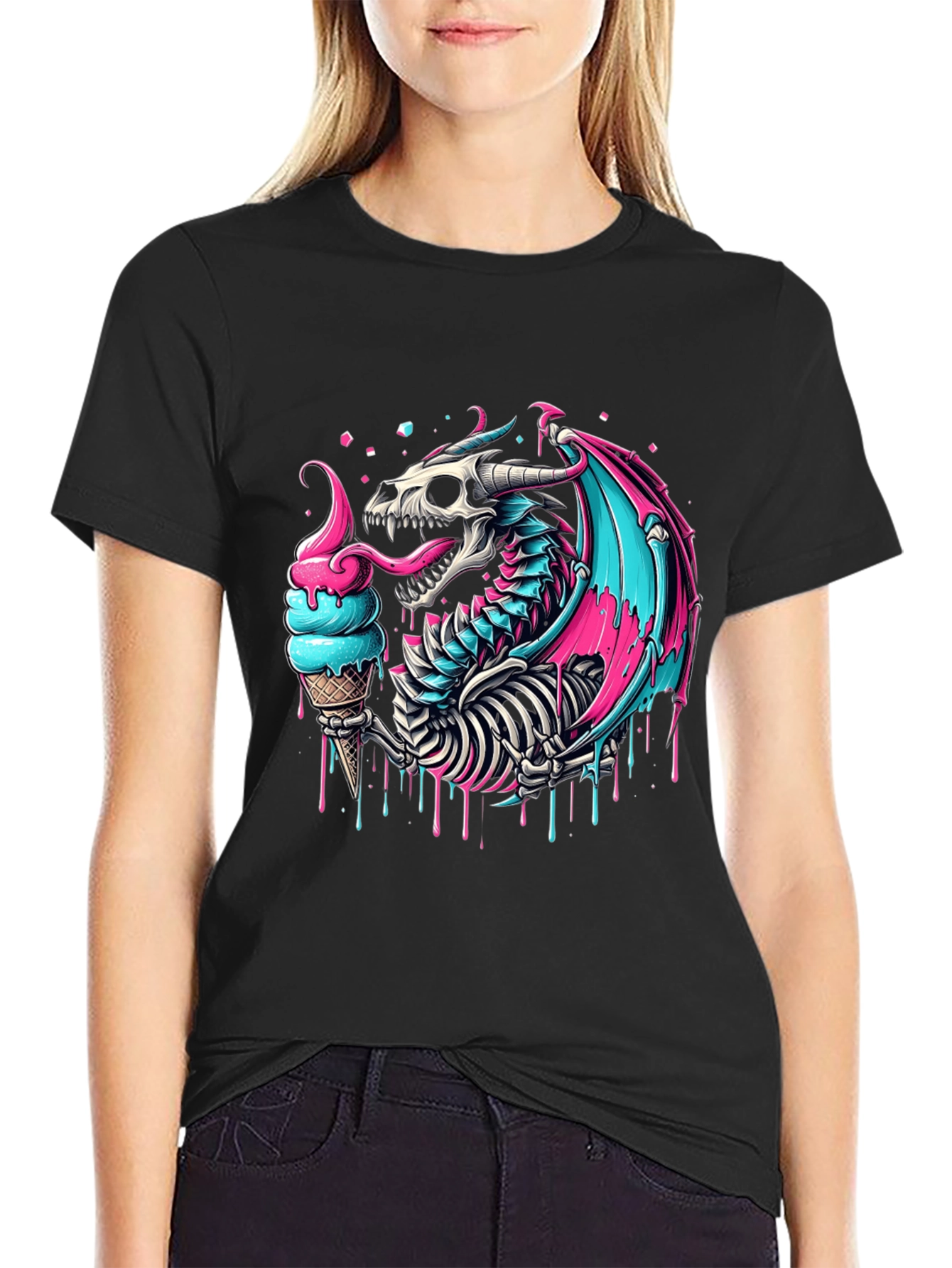 Ice Cream Dragon Graphic Tee