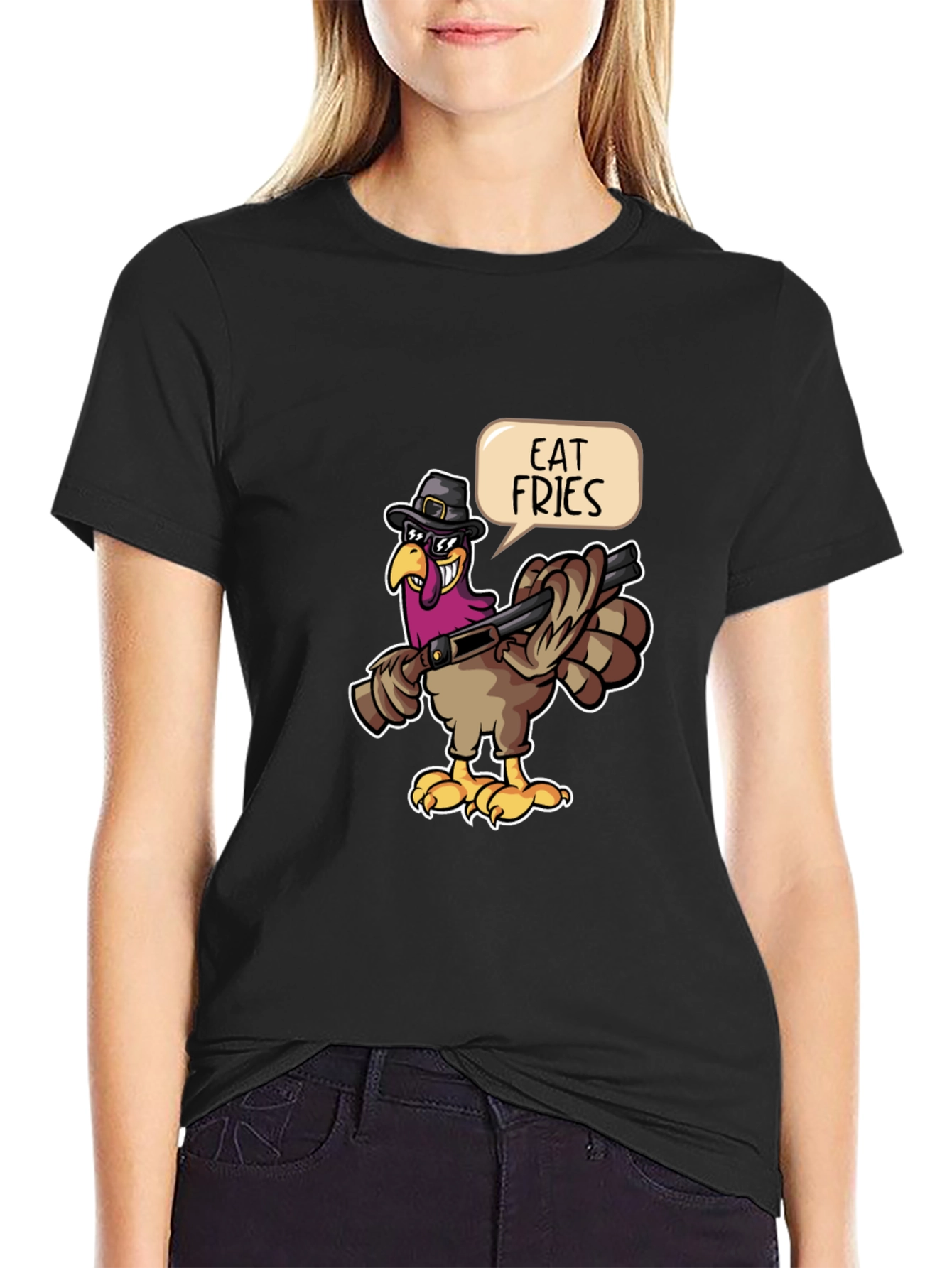Eat Fries Turkey Graphic Tee