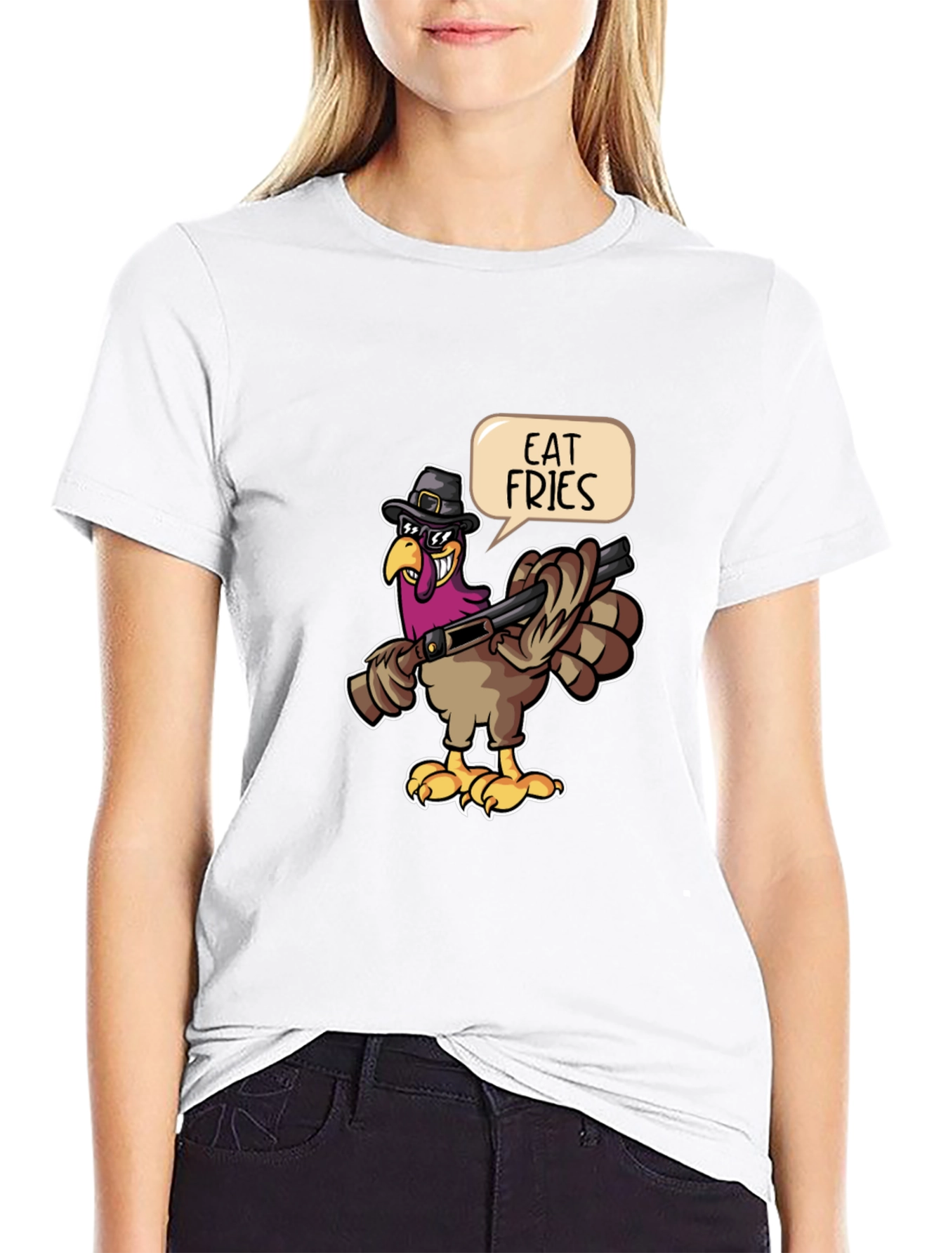 Eat Fries Turkey Graphic Tee